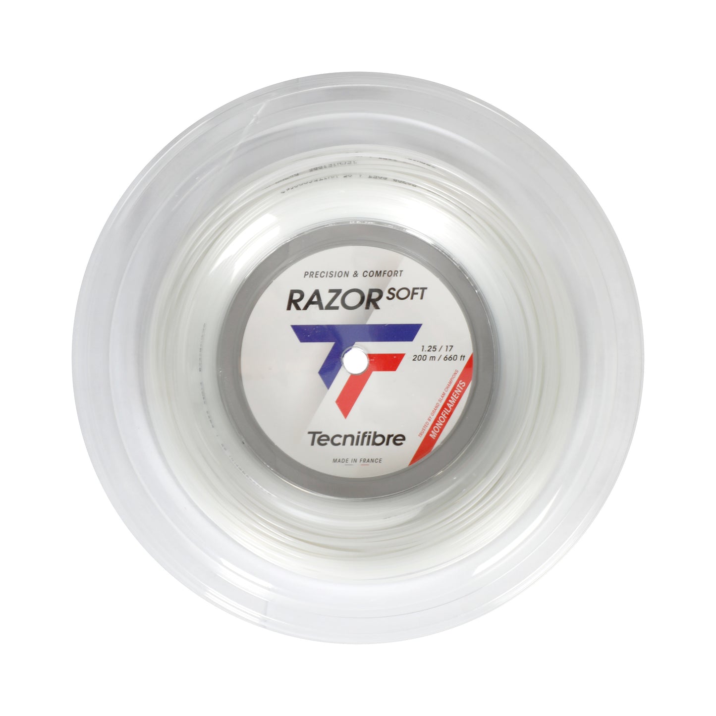Tecnifibre Razor Soft 200m Rotolo Di Corde-Bianco Tecnifibre Razor Soft 200m Rotolo Di Corde-Bianco