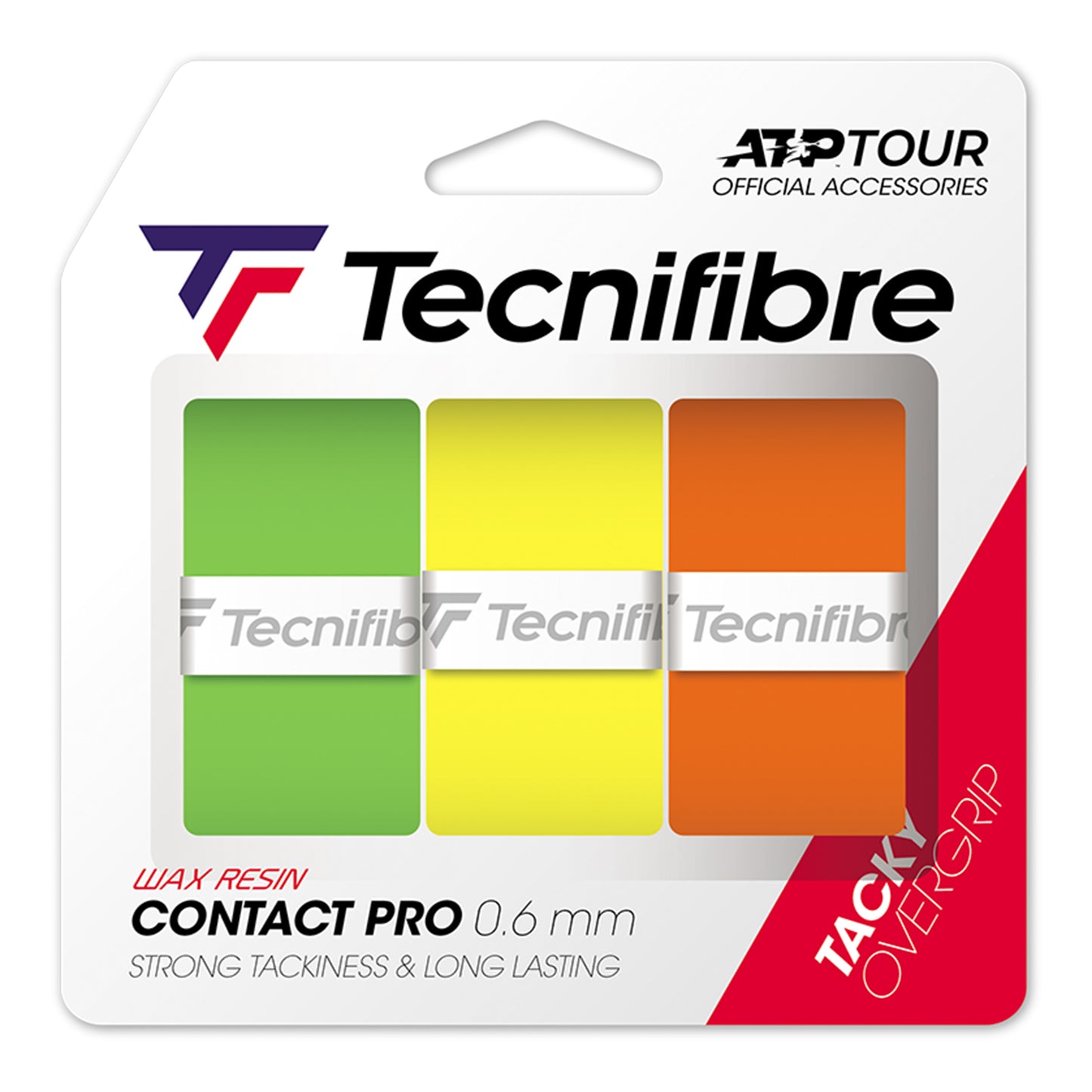 Tecnifibre Contact Pro Farbmix 3er Confezione Da 3-Multicolore Tecnifibre Contact Pro Farbmix 3er Confezione Da 3-Multicolore