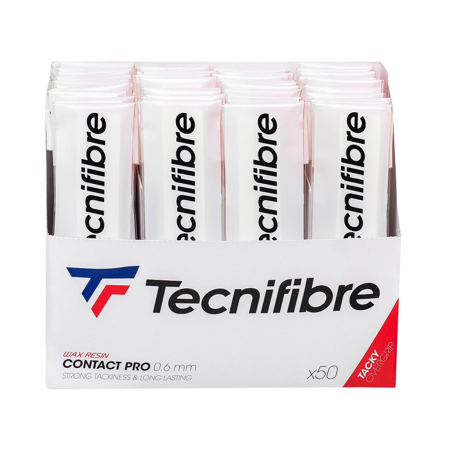 Tecnifibre Contact Pro Confezione da 50 - bianco Tecnifibre Contact Pro Confezione da 50 - bianco