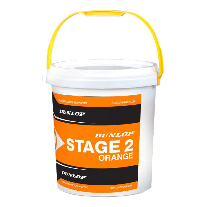 Dunlop Mini Tennis Stage 2 Orange Secchiello da 60 Dunlop Mini Tennis Stage 2 Orange Secchiello da 60