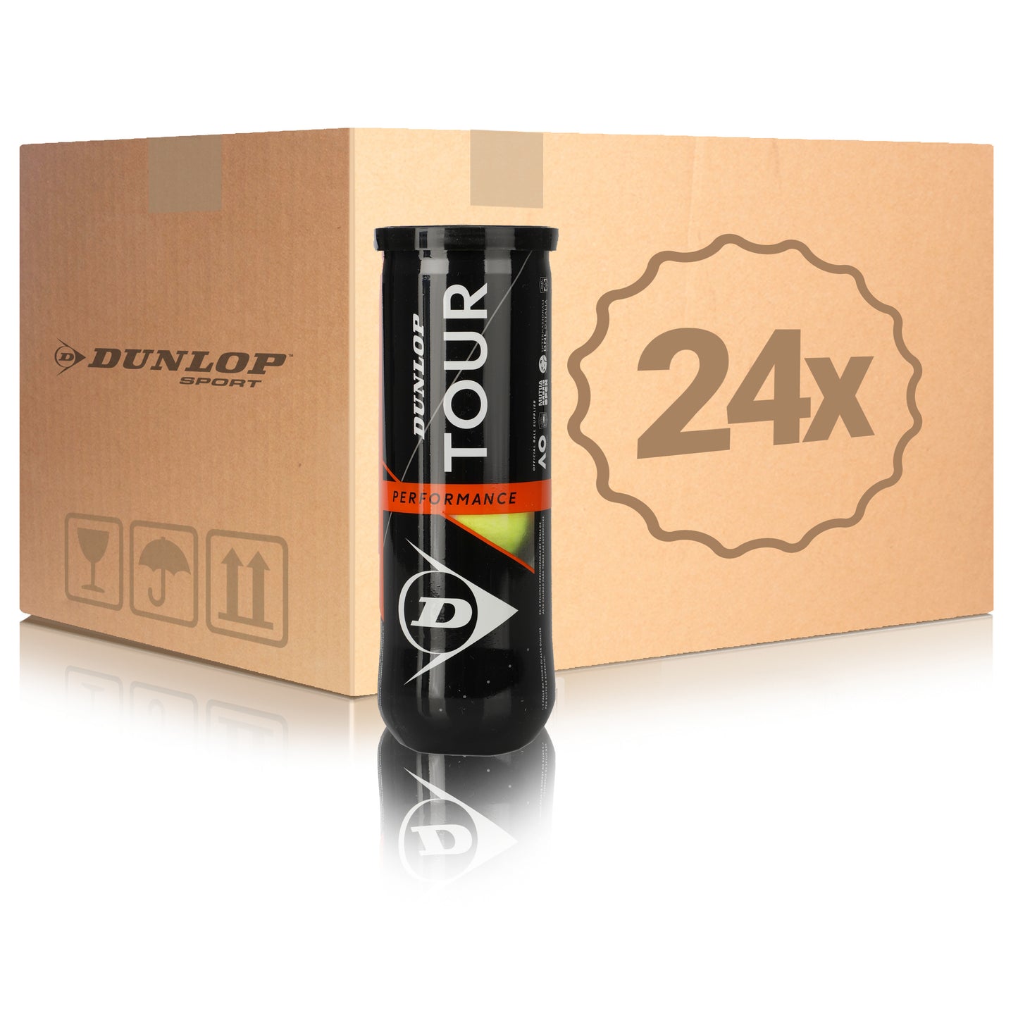 Dunlop 24 tubi da 3 Tour Performance Nel cartone Dunlop 24 tubi da 3 Tour Performance Nel cartone