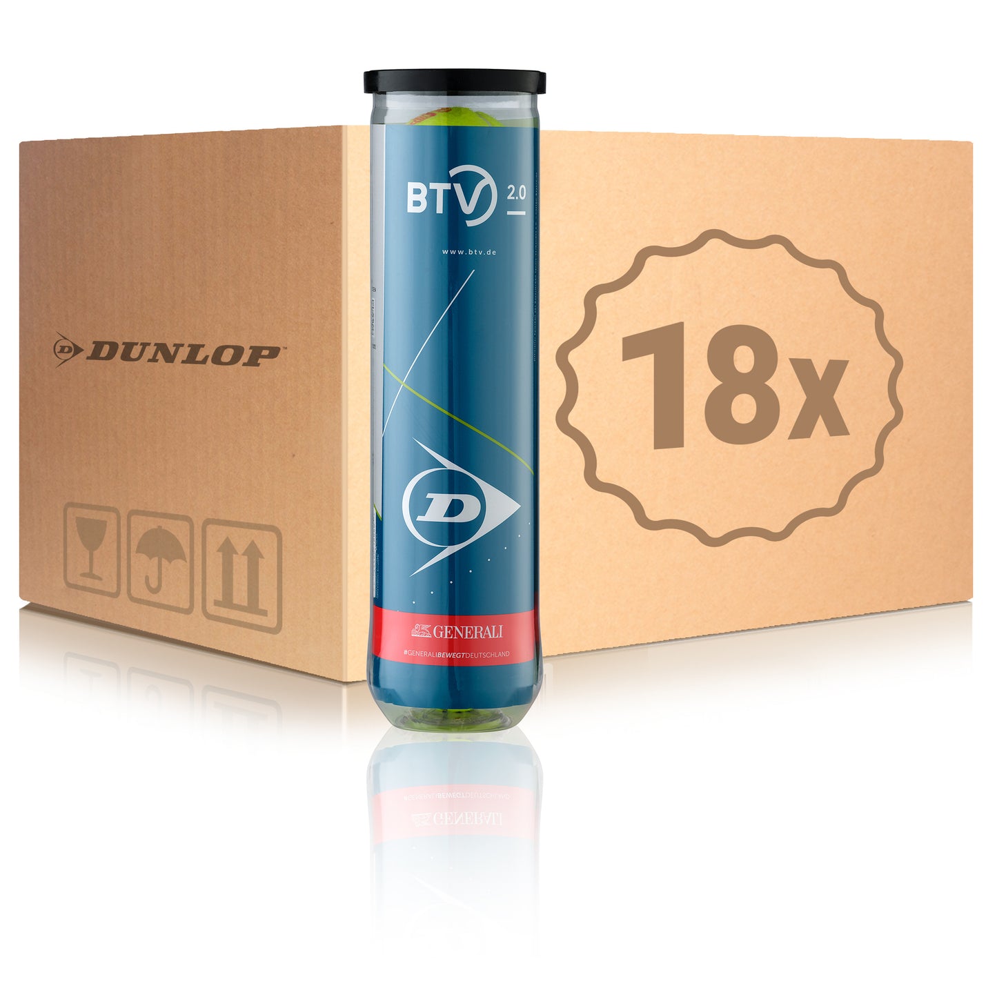 Dunlop 18 tubi da 4 BTV 2.0 Nel cartone Dunlop 18 tubi da 4 BTV 2.0 Nel cartone