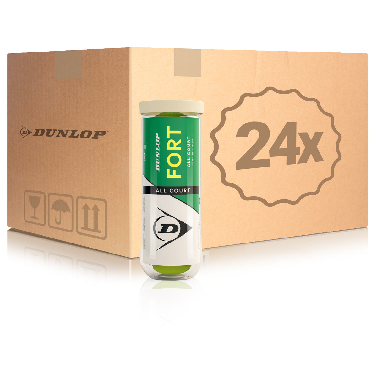 Dunlop 24 tubi da 3 Fort All Court Dunlop 24 tubi da 3 Fort All Court
