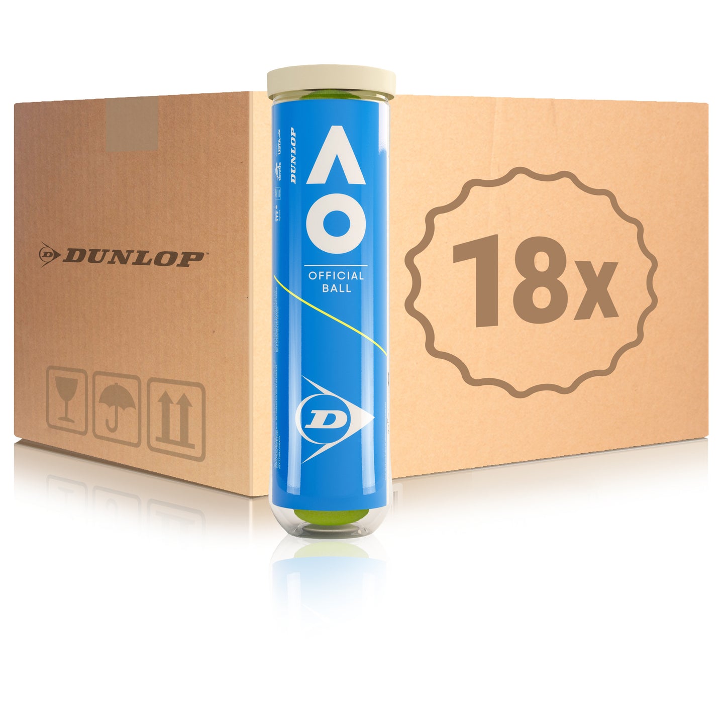 Dunlop 18 tubi da 4 Australian Open Dunlop 18 tubi da 4 Australian Open