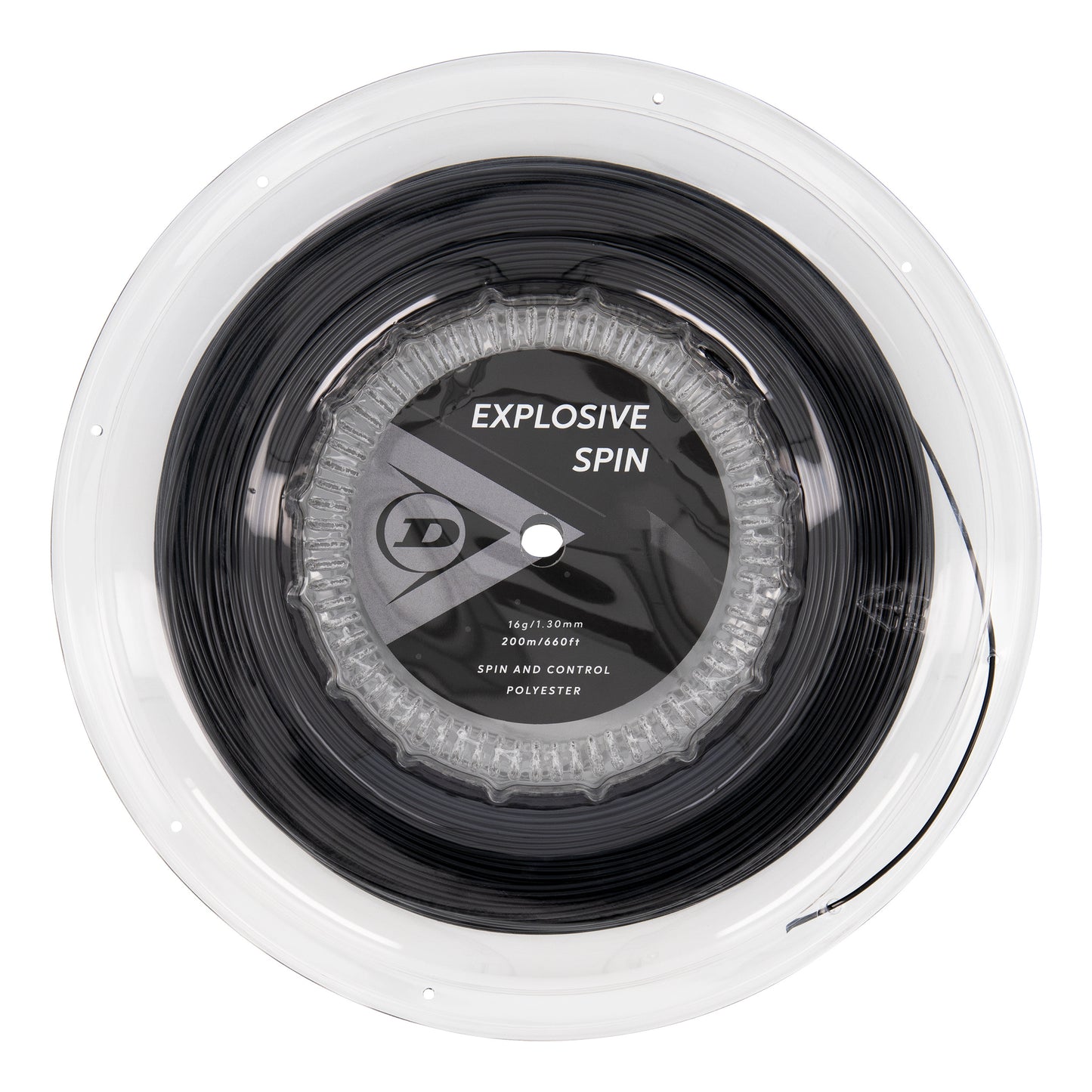Dunlop Explosive Spin Rotolo Di Corde 200m-Nero Dunlop Explosive Spin Rotolo Di Corde 200m-Nero