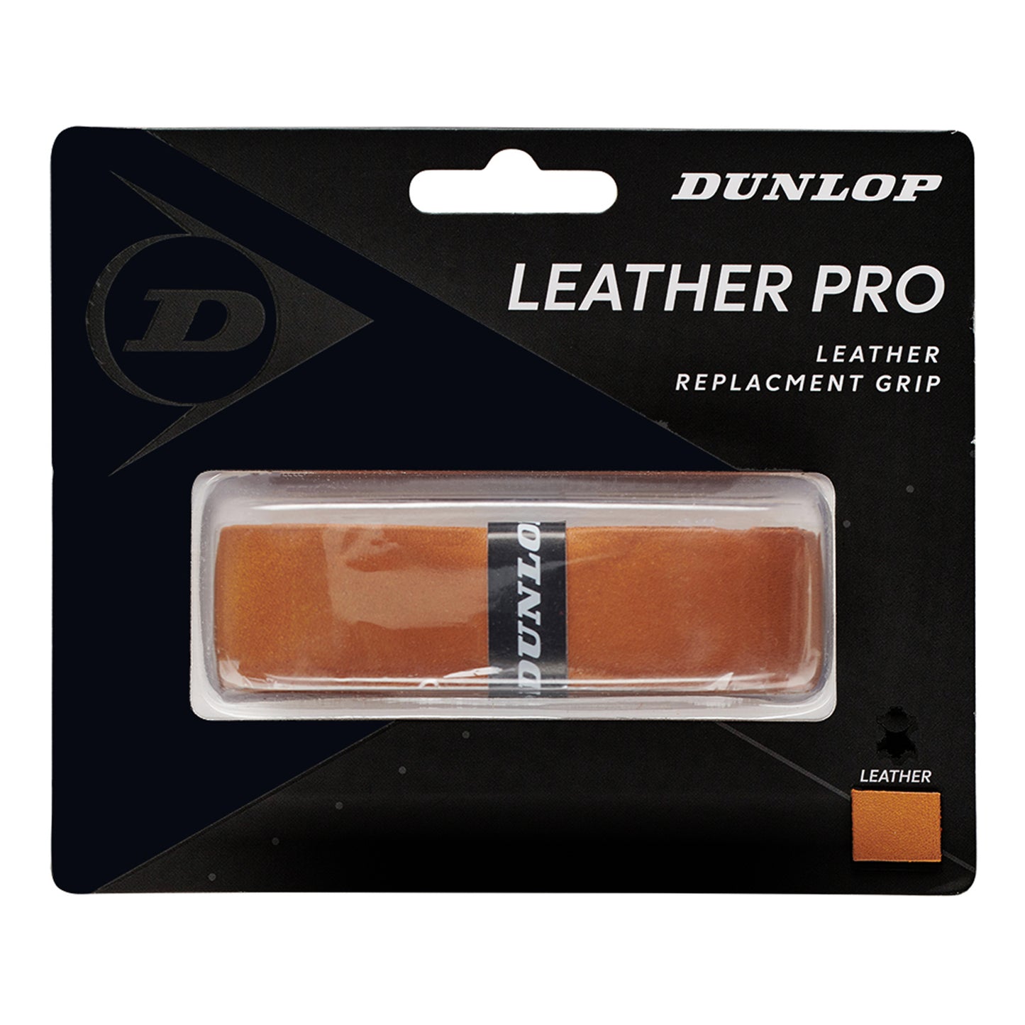Dunlop Leather Pro Replacement Grip Confezione Da 1-Marrone Dunlop Leather Pro Replacement Grip Confezione Da 1-Marrone