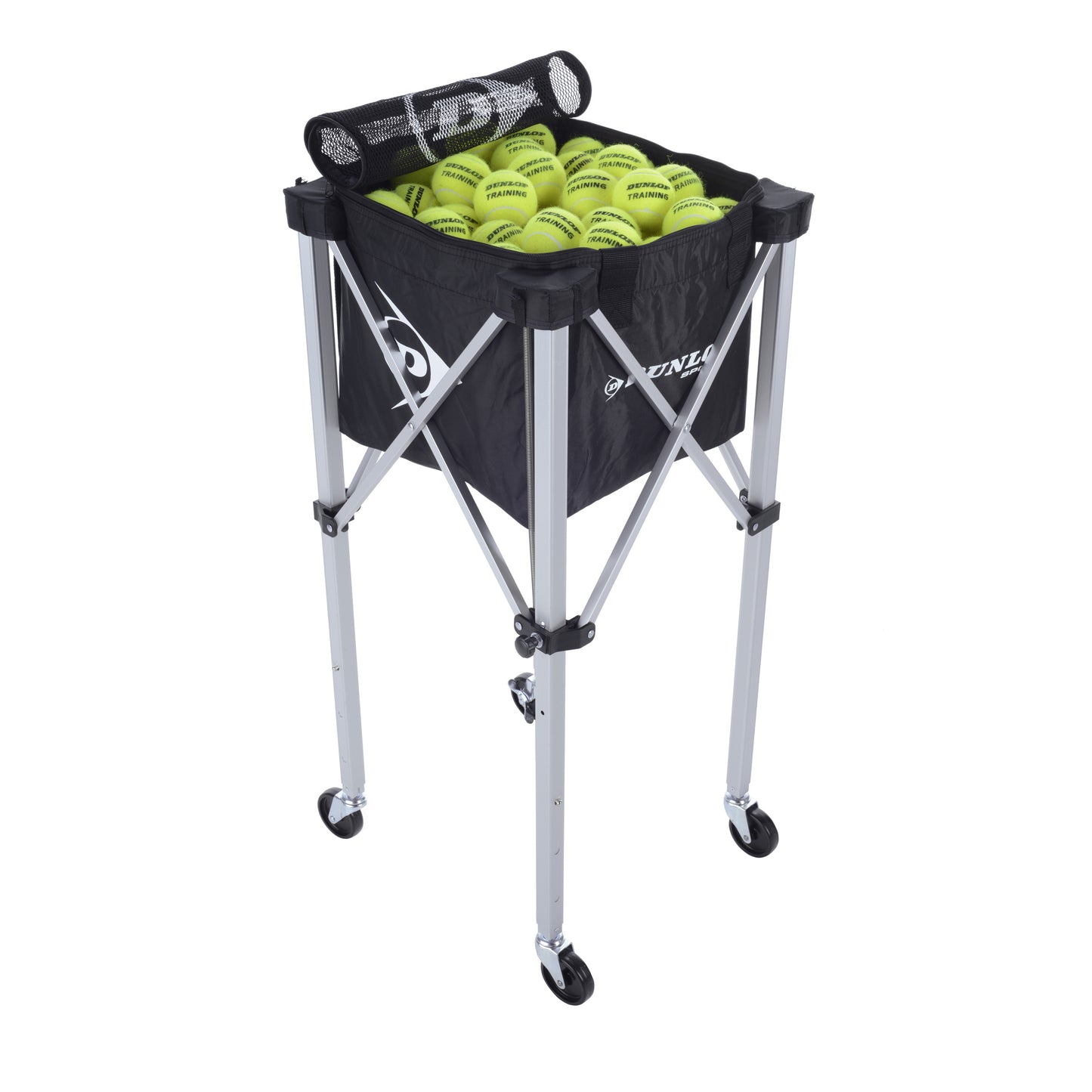 Dunlop Teaching Cart Carrello Per Palline-Nero,Argento Dunlop Teaching Cart Carrello Per Palline-Nero,Argento