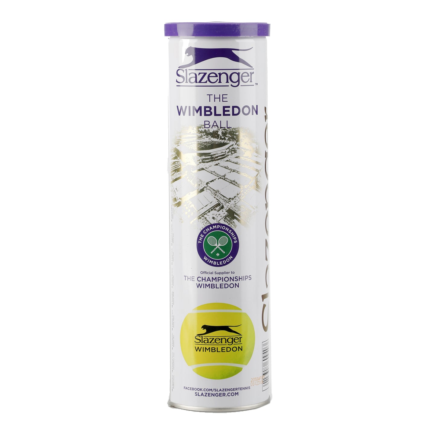 Slazenger Wimbledon Tubo da 4 Slazenger Wimbledon Tubo da 4