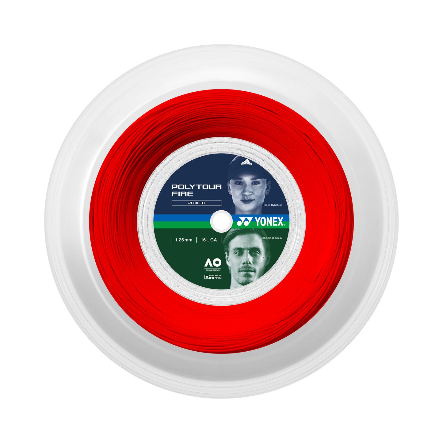 Yonex Poly Tour Fire Rotolo Di Corde 200m-Rosso Yonex Poly Tour Fire Rotolo Di Corde 200m-Rosso