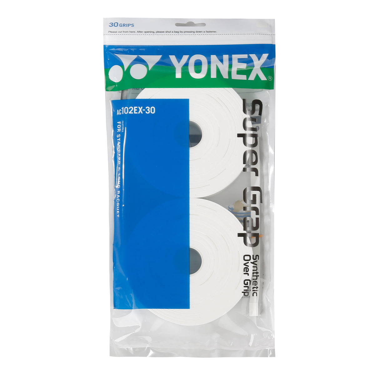 Yonex Super Grap Confezione Da 30-Bianco Yonex Super Grap Confezione Da 30-Bianco