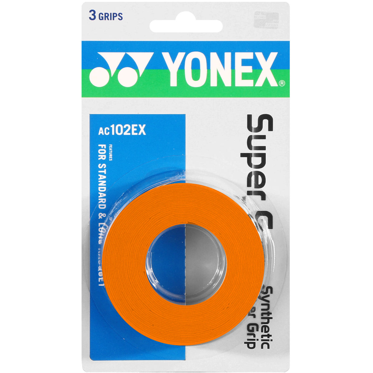 Yonex Super Grap Confezione da 3 - arancione Yonex Super Grap Confezione da 3 - arancione