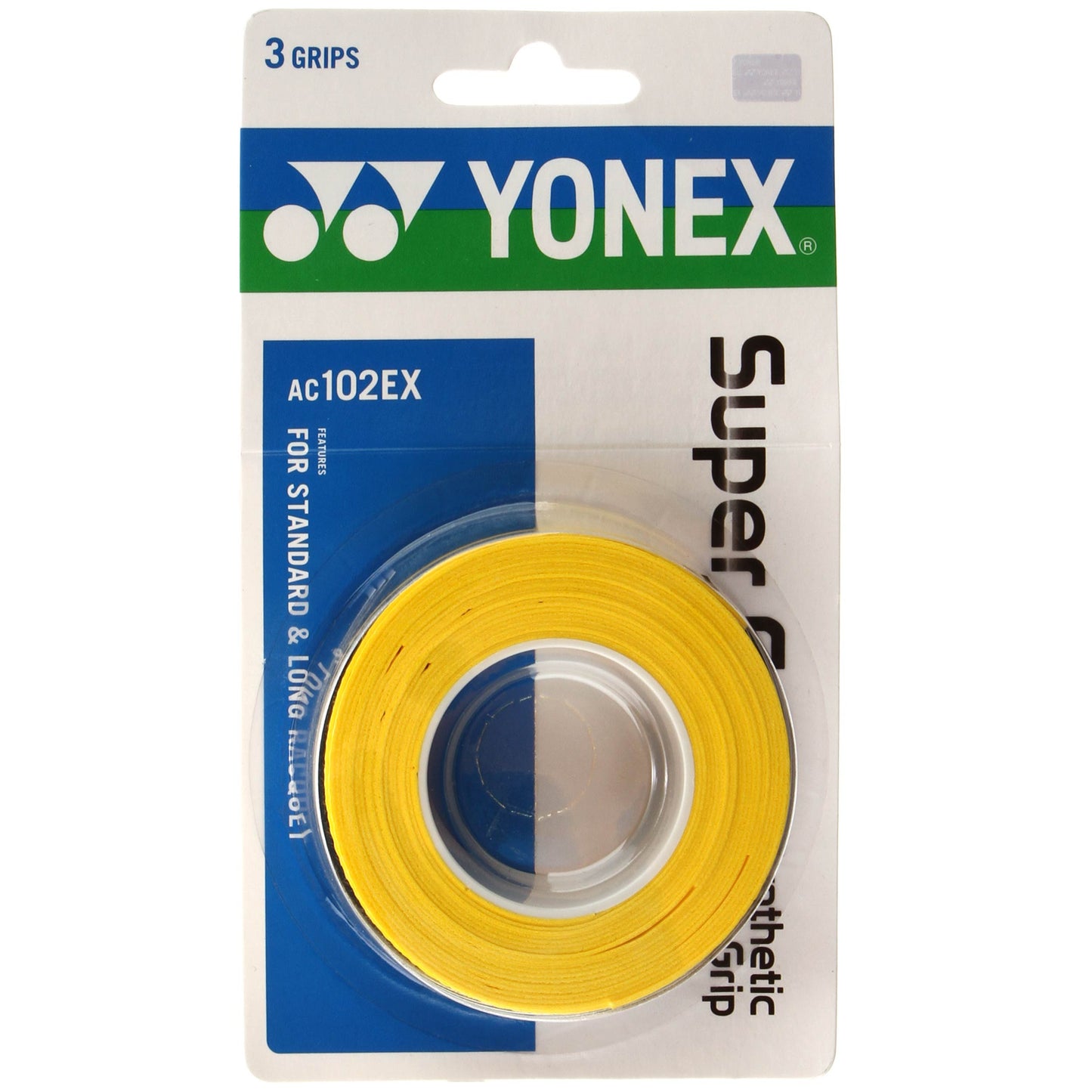 Yonex Super Grap Confezione da 3 - giallo Yonex Super Grap Confezione da 3 - giallo