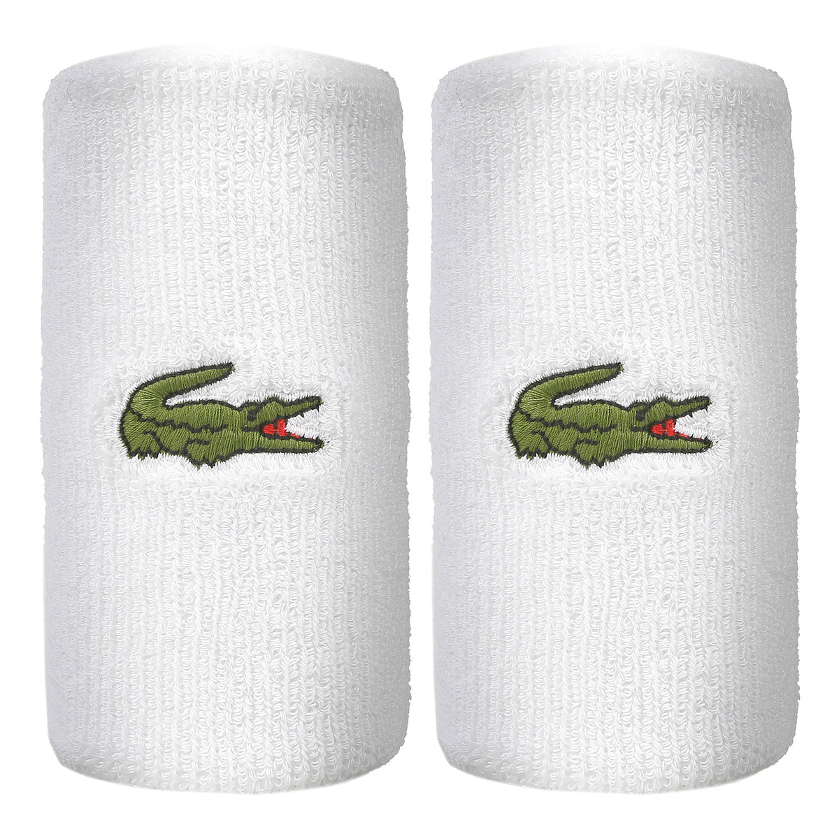 Lacoste Polsino anti sudore Confezione da 2 lungo - bianco, verde Lacoste Polsino anti sudore Confezione da 2 lungo - bianco, verde