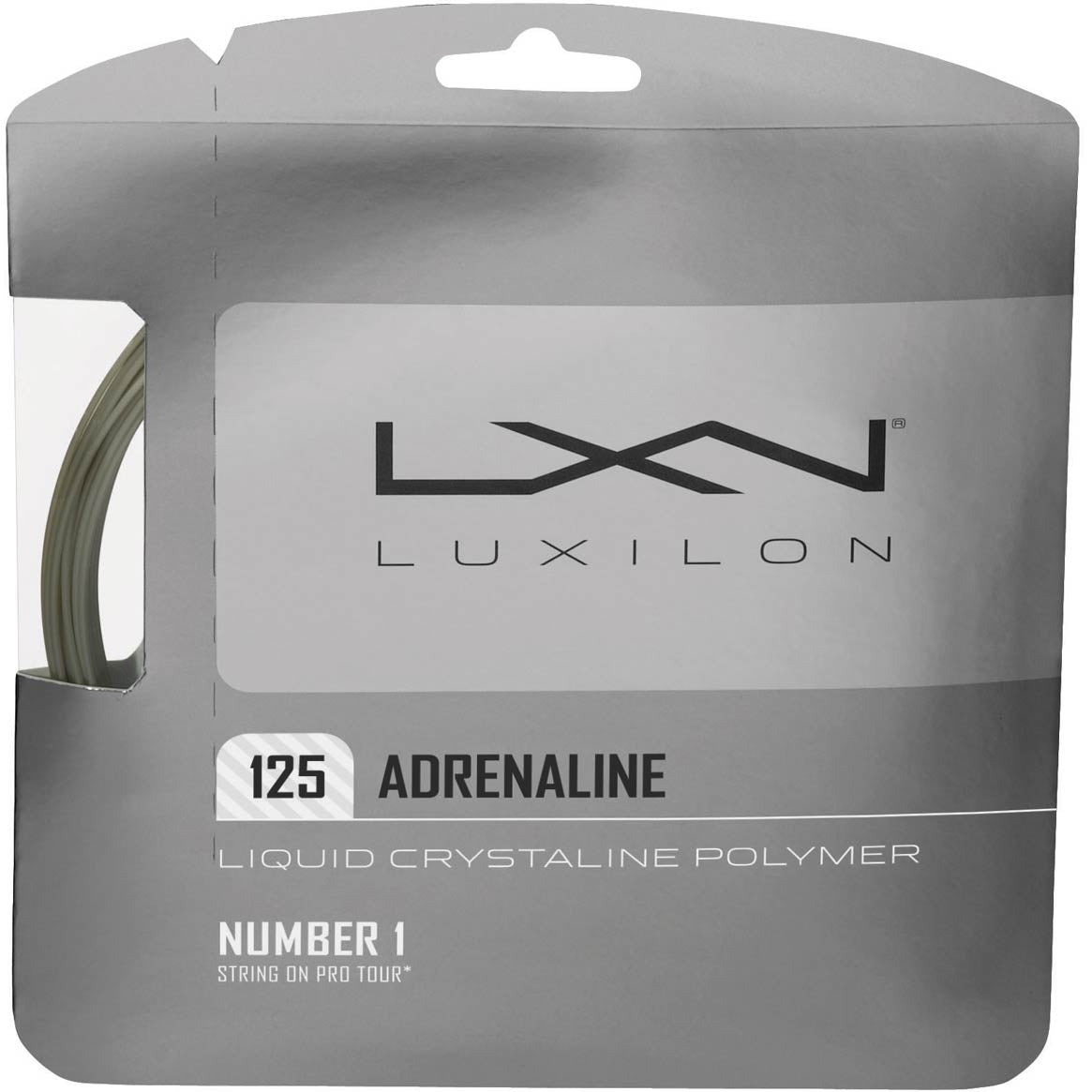 Luxilon Adrenaline Set di corde 12,2m - argento Luxilon Adrenaline Set di corde 12,2m - argento
