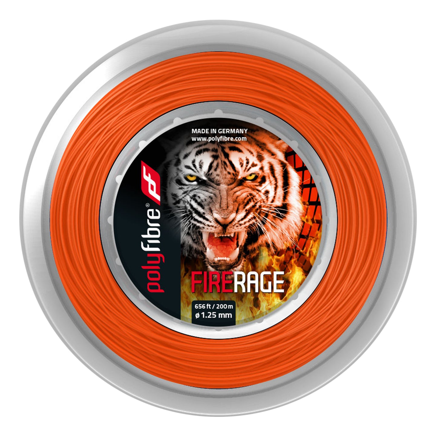 Polyfibre Firerage Ribbed 200m Rotolo Di Corde-Rosso Polyfibre Firerage Ribbed 200m Rotolo Di Corde-Rosso