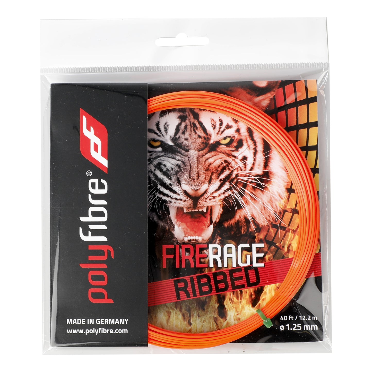 Polyfibre Firerage Ribbed 12m Set Di Corde-Rosso Polyfibre Firerage Ribbed 12m Set Di Corde-Rosso