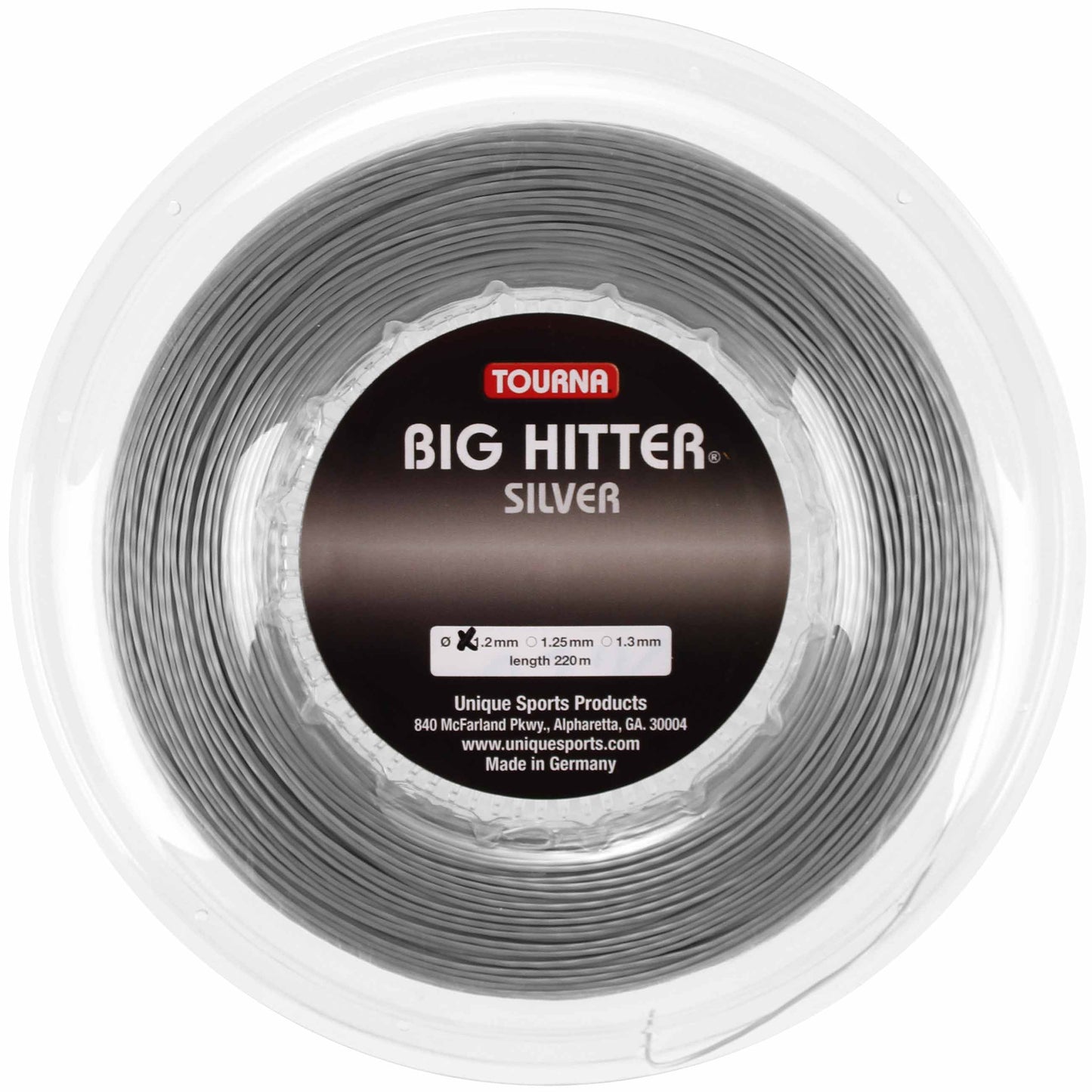 Tourna Big Hitter Rotolo Di Corde 220m-Argento Tourna Big Hitter Rotolo Di Corde 220m-Argento