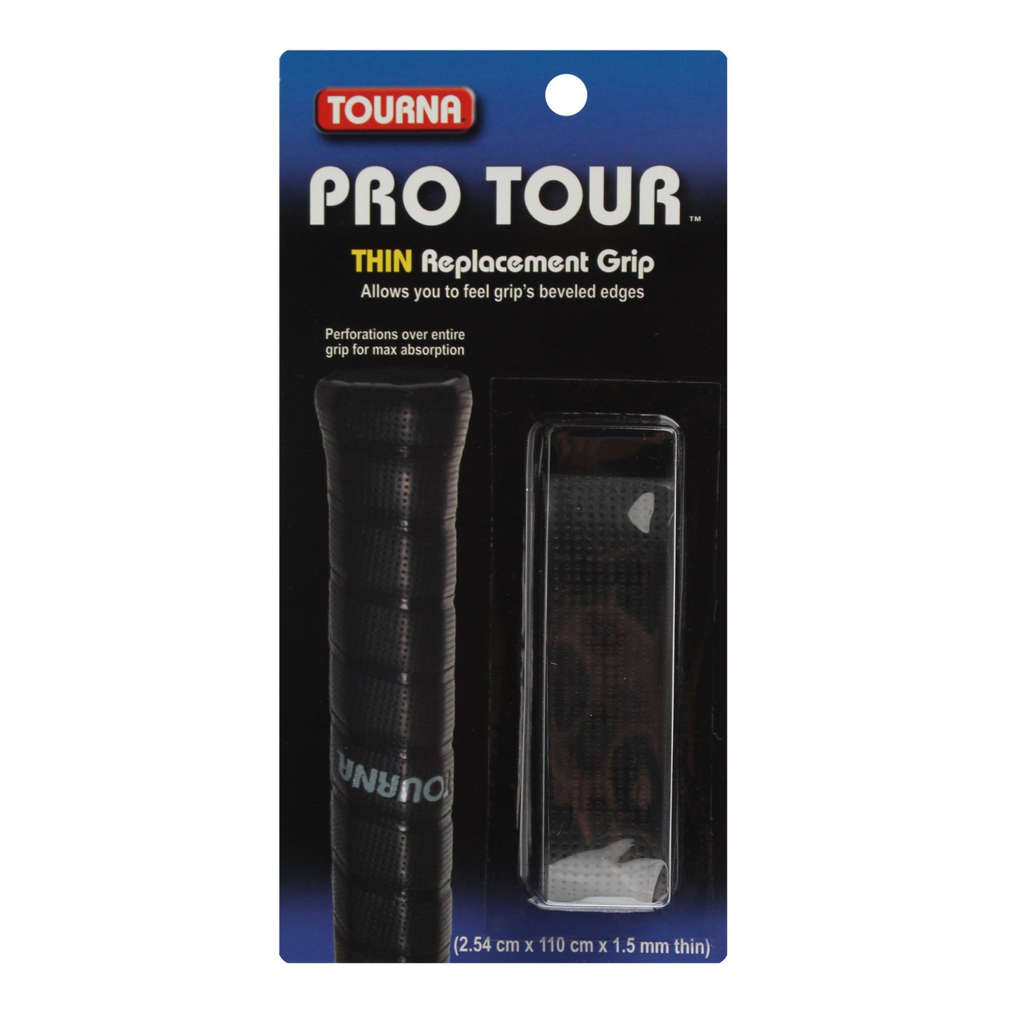 Tourna Pro Tour Grip Confezione Da 1-Nero Tourna Pro Tour Grip Confezione Da 1-Nero