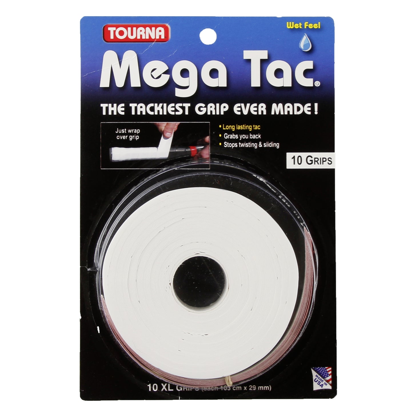 Tourna Mega Tac Confezione Da 10-Bianco Tourna Mega Tac Confezione Da 10-Bianco