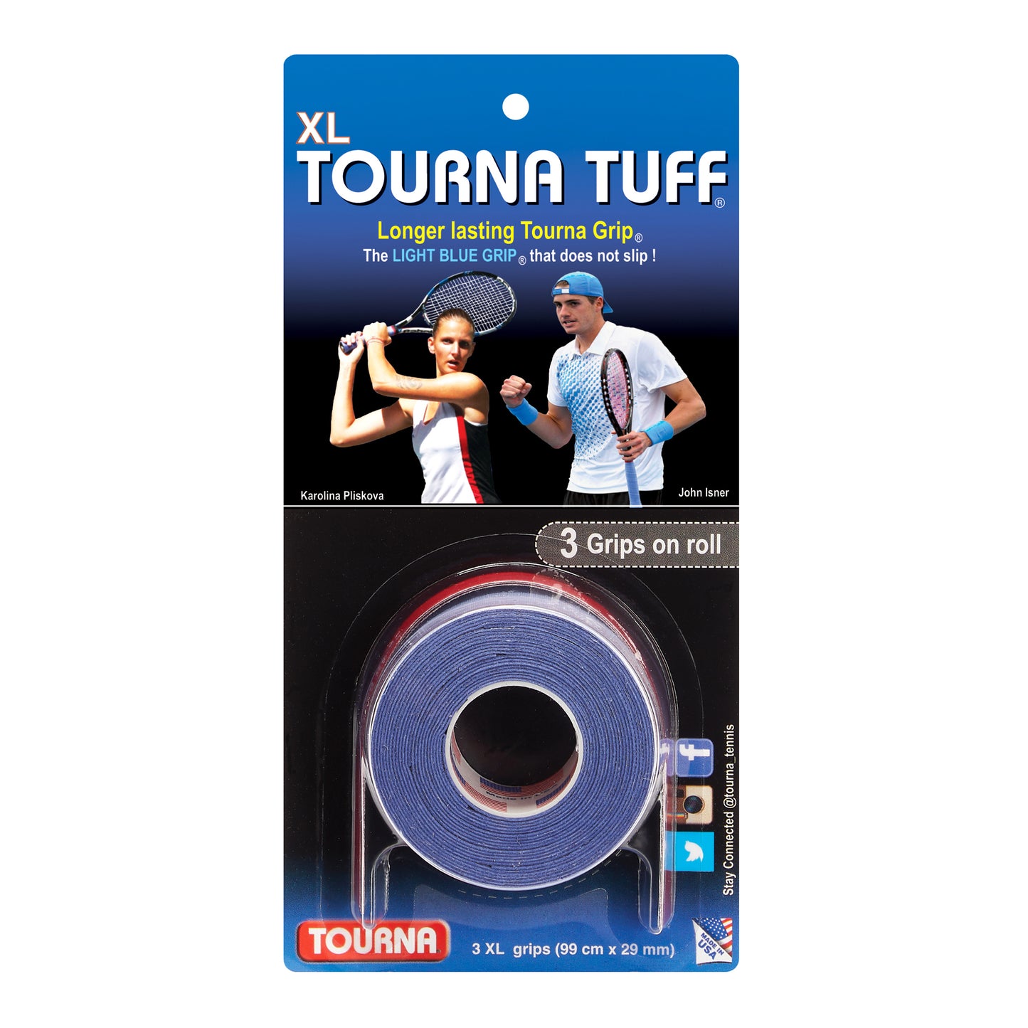 Tourna Tuff Confezione Da 3-Blu Tourna Tuff Confezione Da 3-Blu