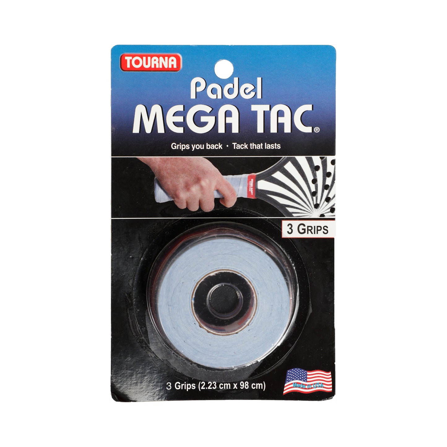 Tourna Padel Mega Tac Confezione Da 3-Blu Tourna Padel Mega Tac Confezione Da 3-Blu