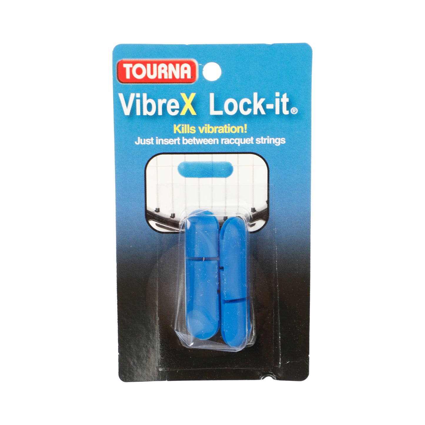 Tourna Vibrex Lock Antivibrazioni Confezione Da 2-Blu Tourna Vibrex Lock Antivibrazioni Confezione Da 2-Blu
