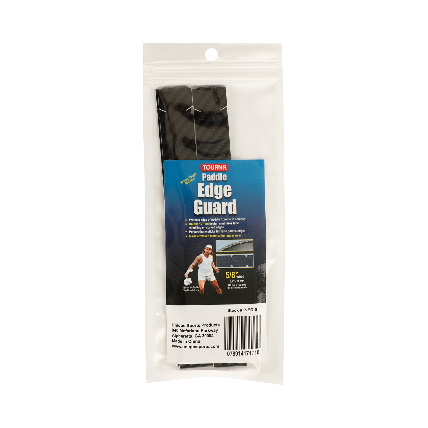 Tourna Padel Edge Guard Wooven 15mm Nastro Di Protezione Del Telaio Per Pickleball-Nero Tourna Padel Edge Guard Wooven 15mm Nastro Di Protezione Del Telaio Per Pickleball-Nero
