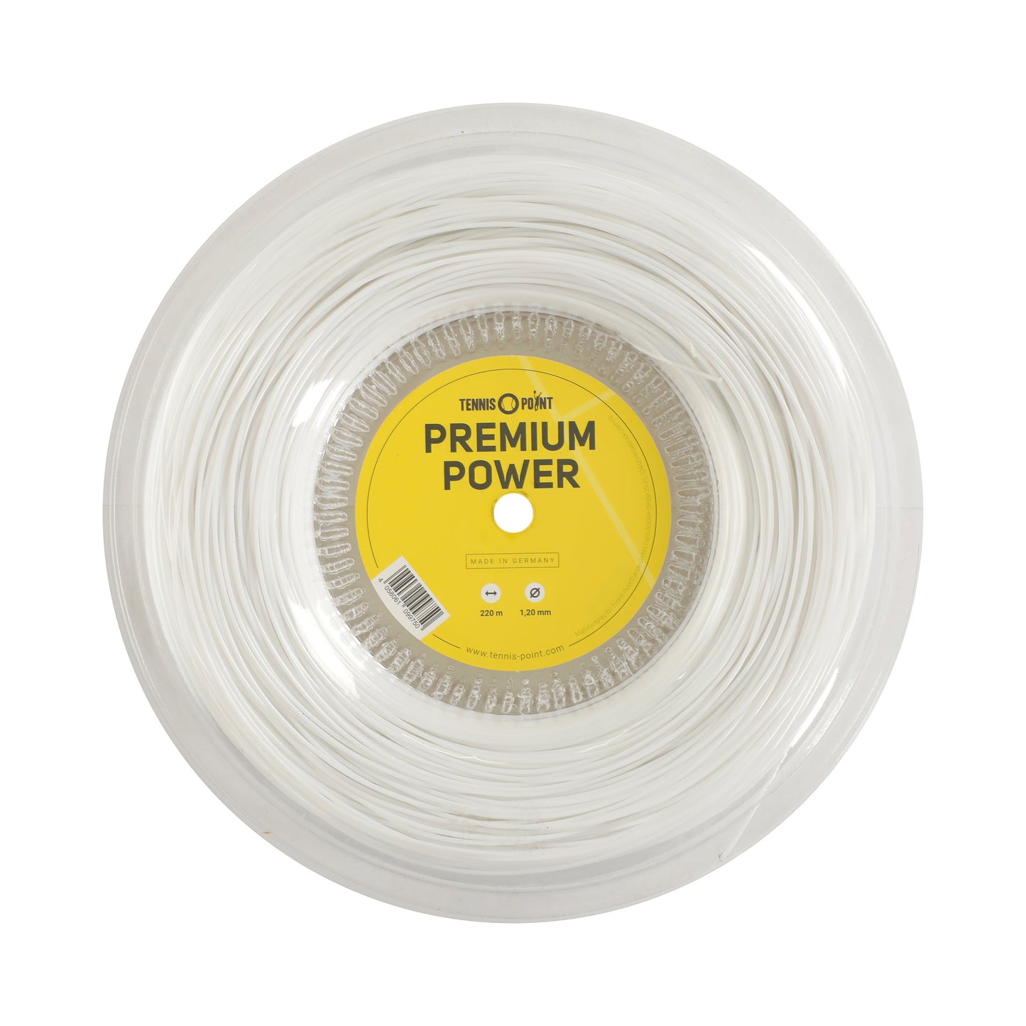 Tennis-Point Premium Power Rotolo Di Corde 220m-Bianco Tennis-Point Premium Power Rotolo Di Corde 220m-Bianco