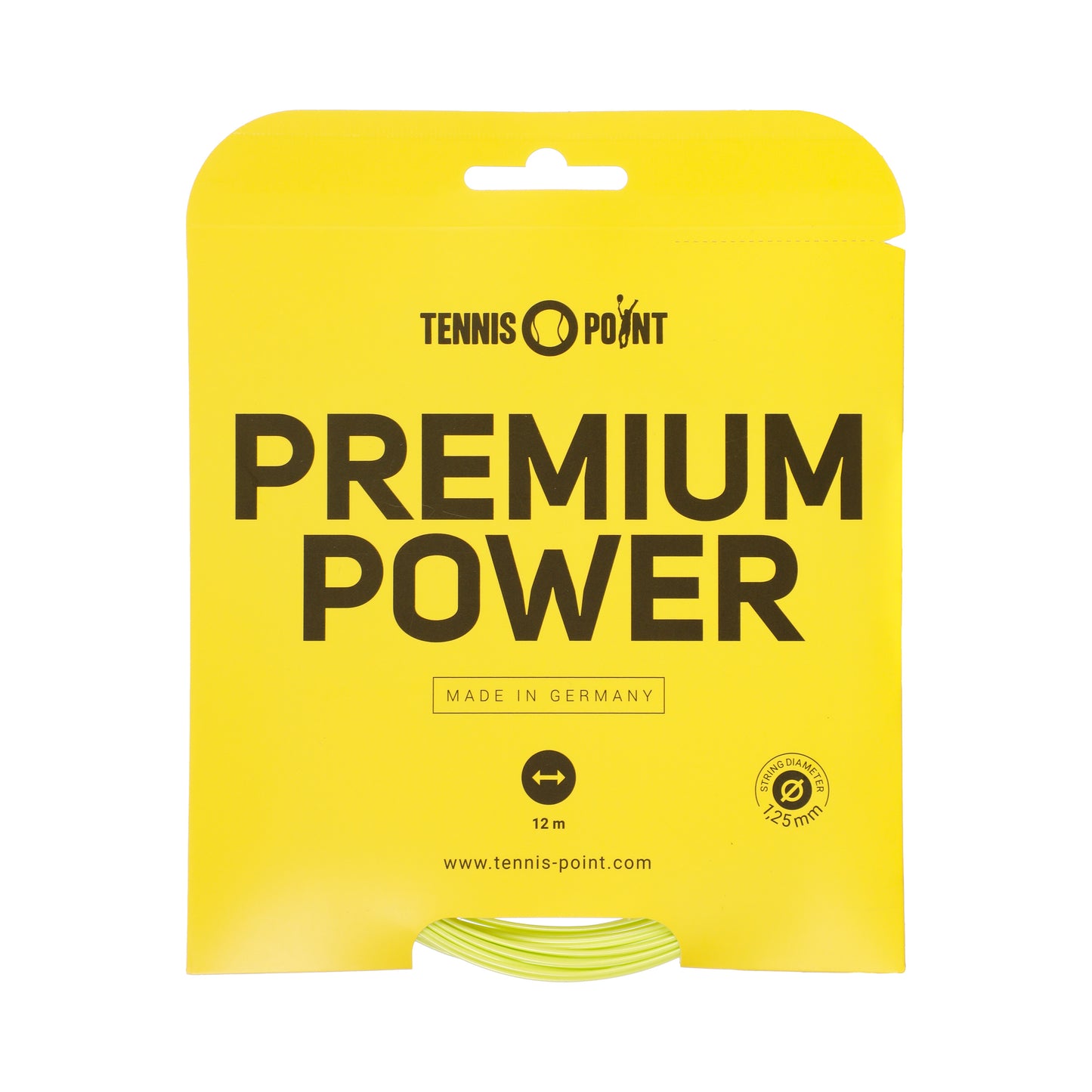 Tennis-Point Premium Power Set Di Corde 12m-Lime Tennis-Point Premium Power Set Di Corde 12m-Lime