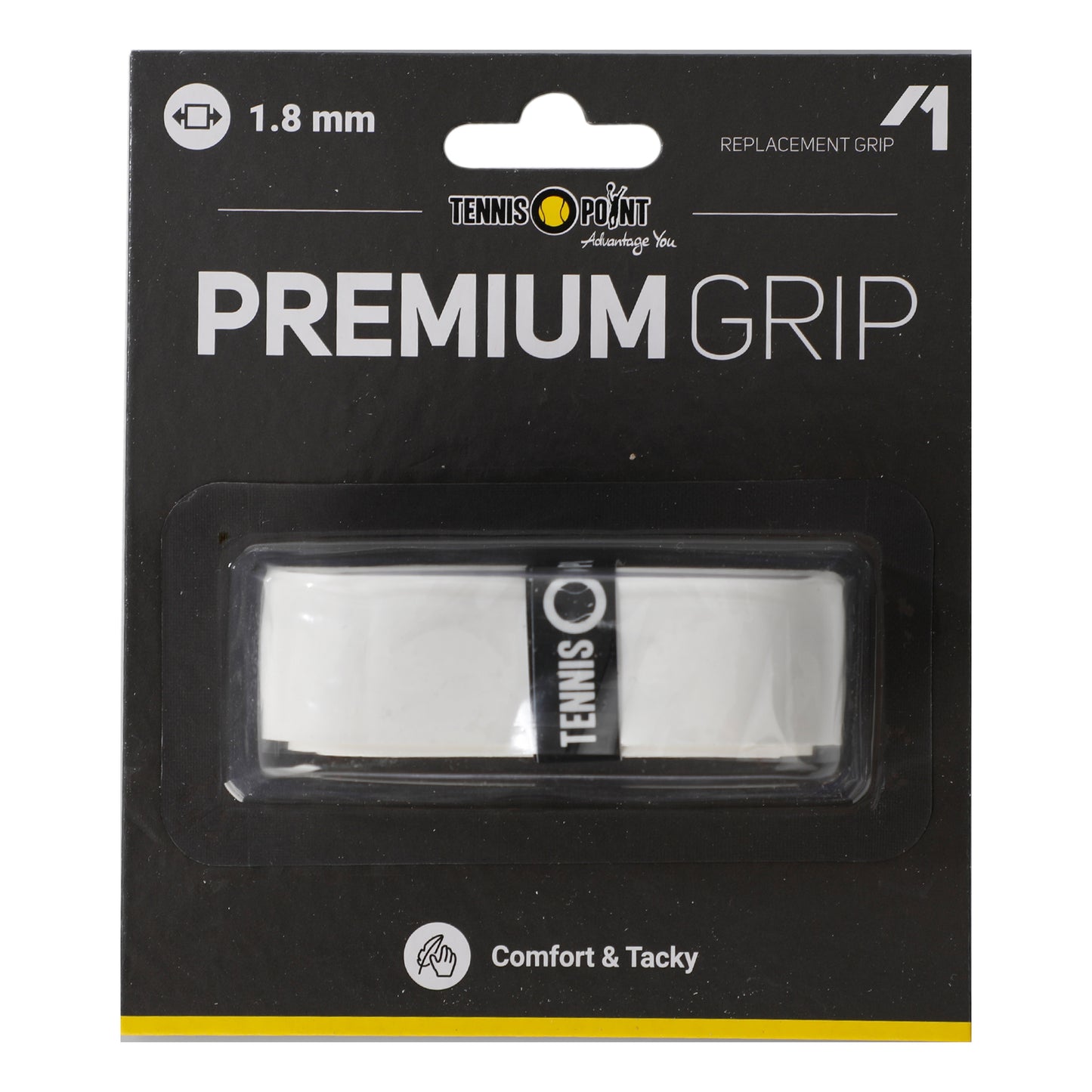 Tennis-Point Premium Grip Confezione Da 1-Bianco Tennis-Point Premium Grip Confezione Da 1-Bianco