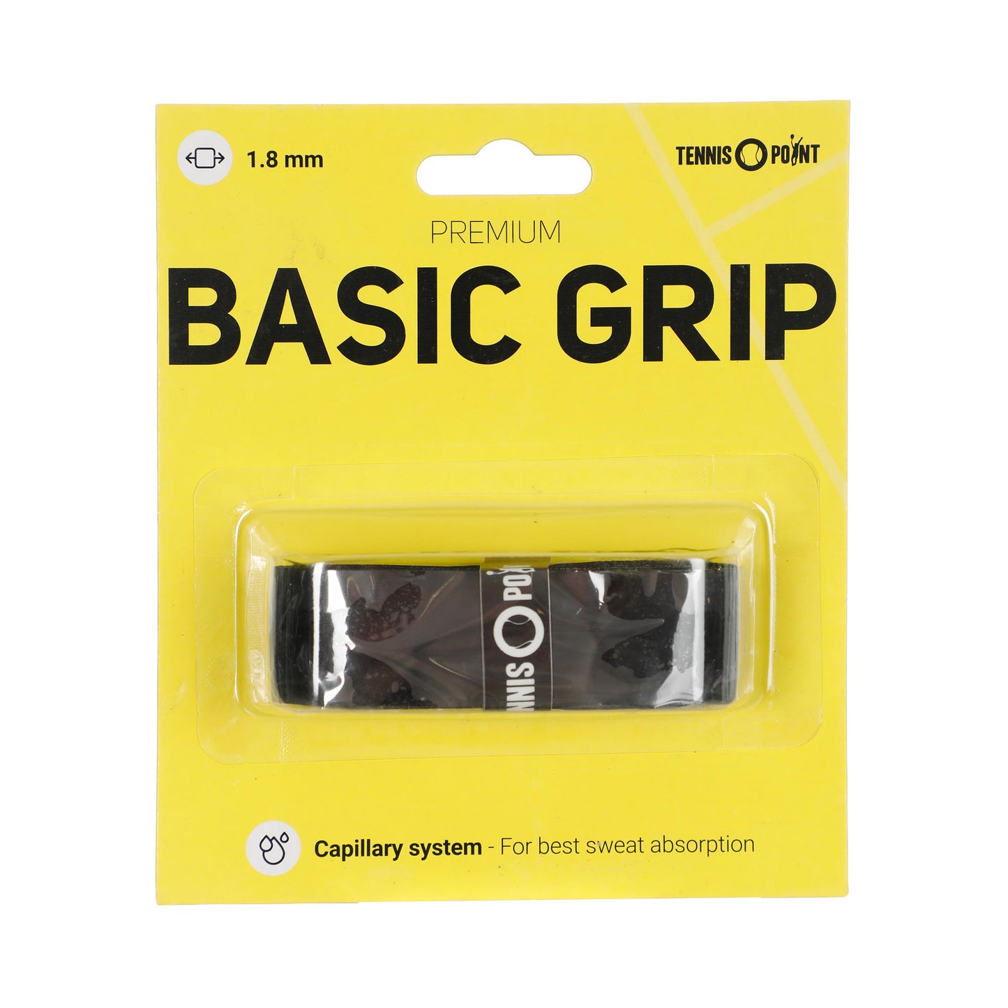 Tennis-Point Premium Grip Confezione Da 1-Nero Tennis-Point Premium Grip Confezione Da 1-Nero
