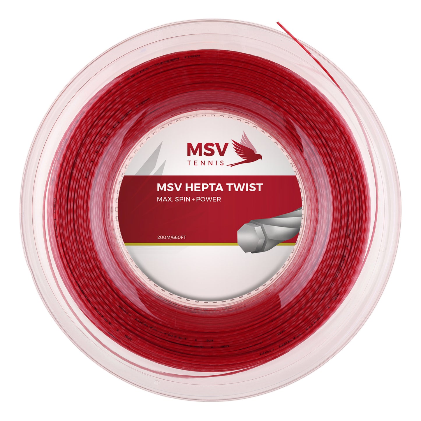 MSV Hepta-Twist Rotolo Di Corde 200m-Rosso MSV Hepta-Twist Rotolo Di Corde 200m-Rosso