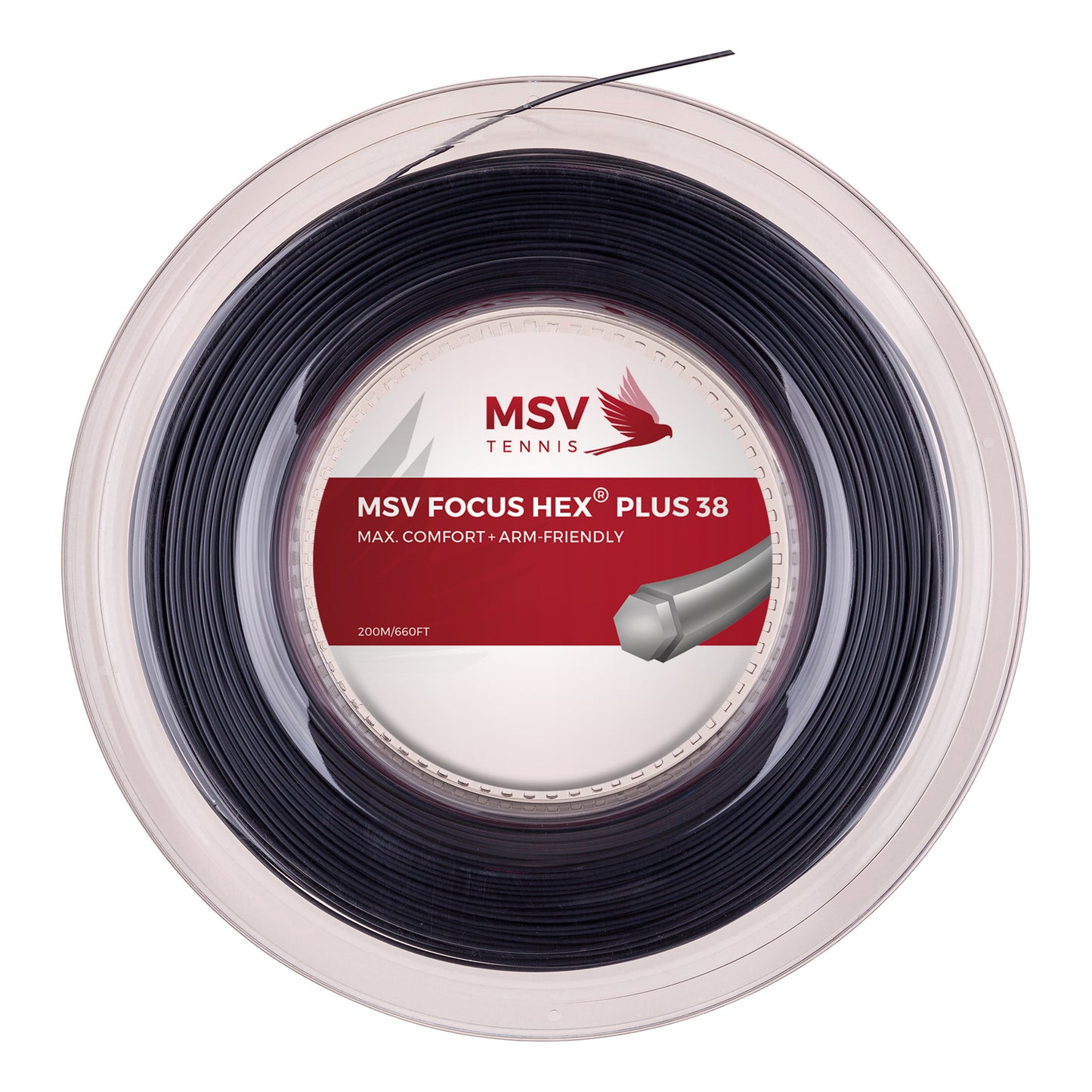 MSV Focus-HEX Plus 38 Rotolo Di Corde 200m-Nero MSV Focus-HEX Plus 38 Rotolo Di Corde 200m-Nero