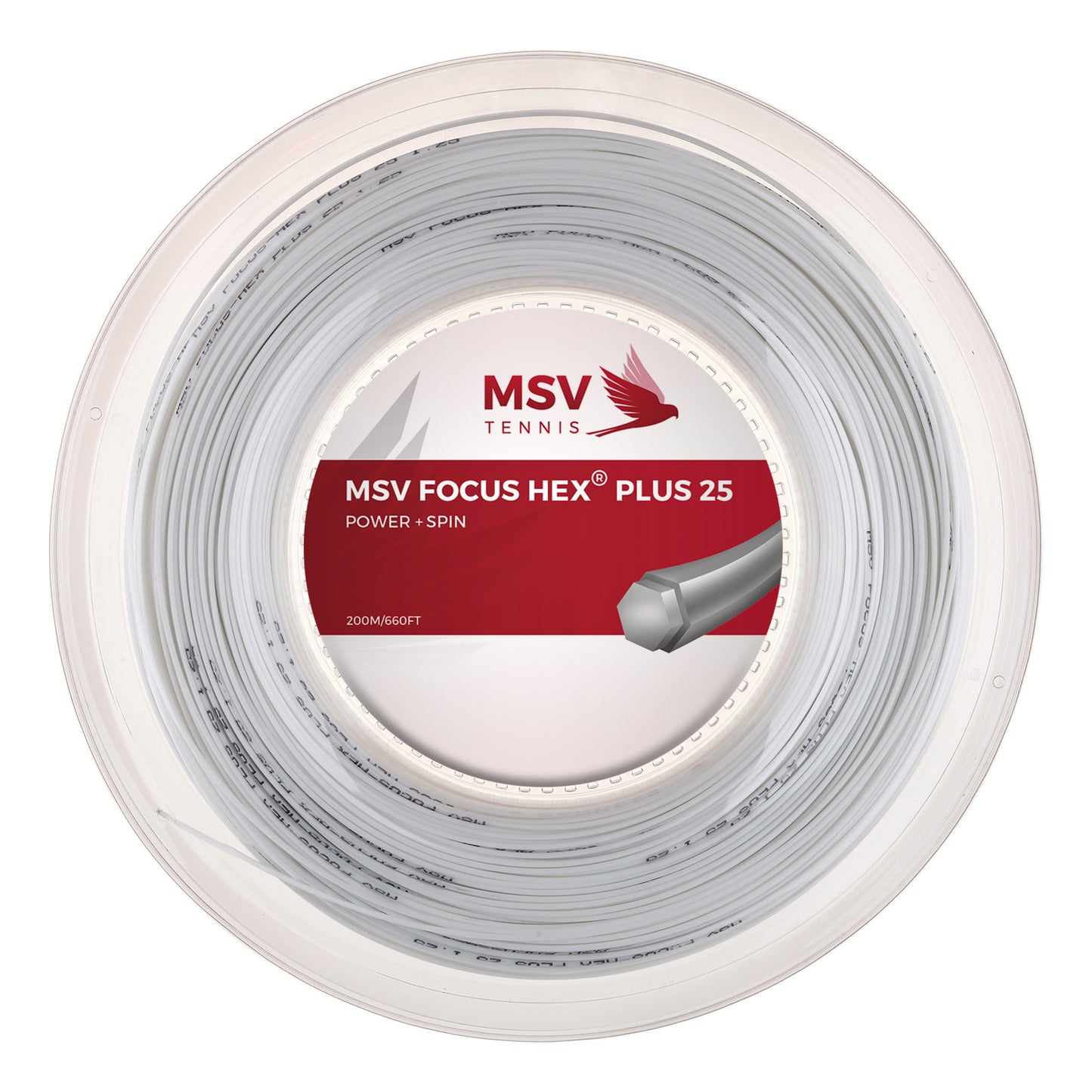 MSV Focus-HEX Plus 25 Rotolo Di Corde 200m-Bianco MSV Focus-HEX Plus 25 Rotolo Di Corde 200m-Bianco