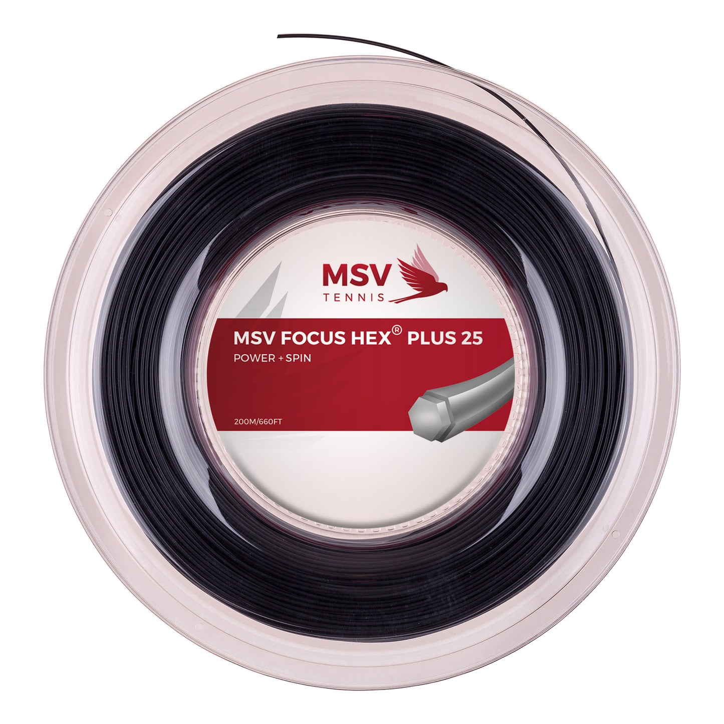 MSV Focus-HEX Plus 25 Rotolo Di Corde 200m-Nero MSV Focus-HEX Plus 25 Rotolo Di Corde 200m-Nero