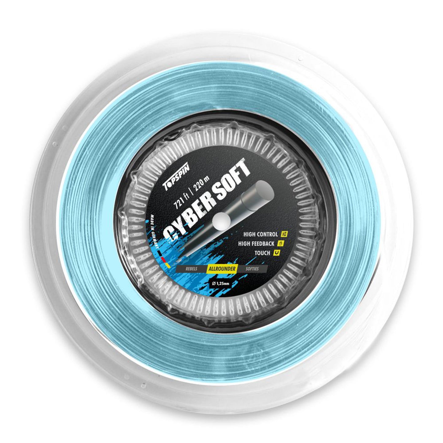 Topspin Cyber Soft Rotolo Di Corde 220m-Blu Chiaro Topspin Cyber Soft Rotolo Di Corde 220m-Blu Chiaro