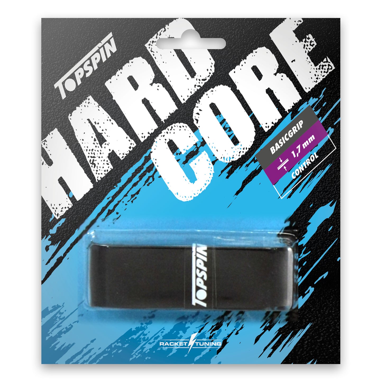 Topspin Hardcore Basic Grip Confezione da 1-nero Topspin Hardcore Basic Grip Confezione da 1-nero