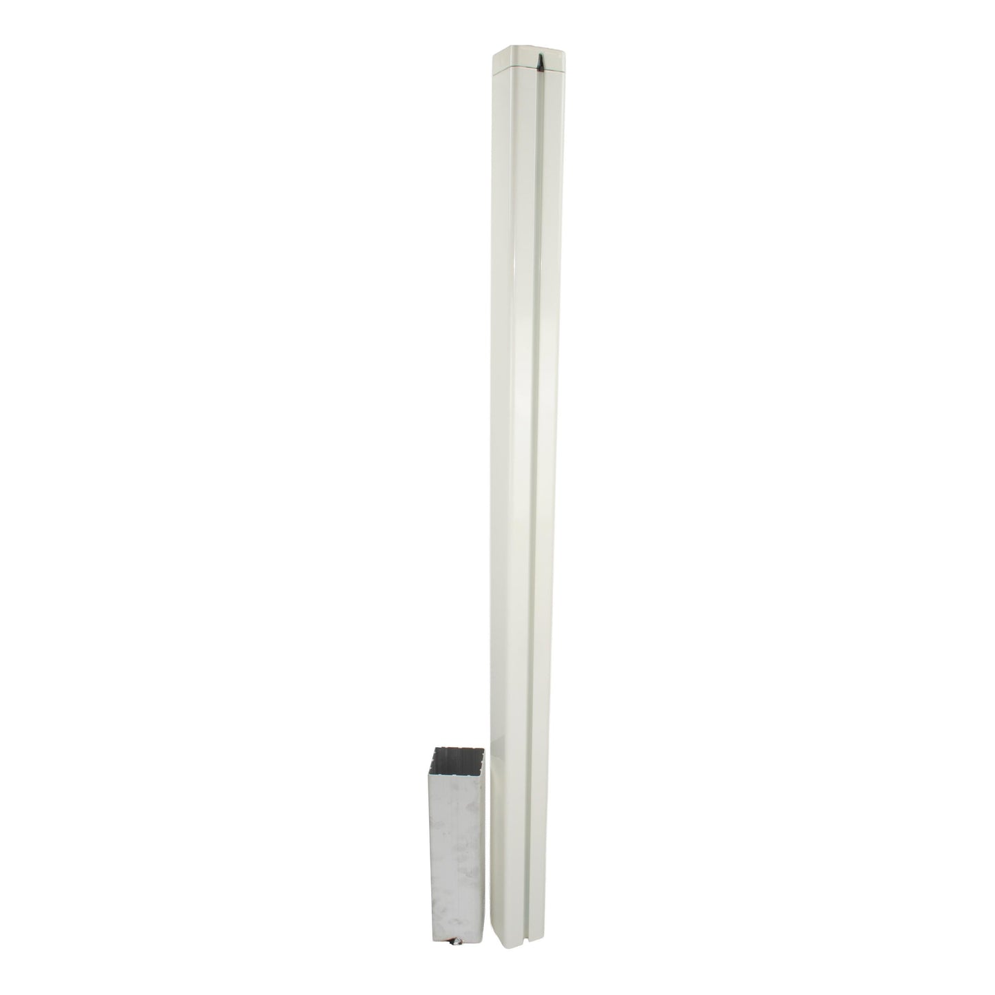 Tegra ASS Paletti Di Sostegno Rete Da Tennis Alluminio,Quadrato-Bianco Tegra ASS Paletti Di Sostegno Rete Da Tennis Alluminio,Quadrato-Bianco