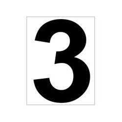 Tegra Platzziffer 3 Schild-Bianco,Nero Tegra Platzziffer 3 Schild-Bianco,Nero