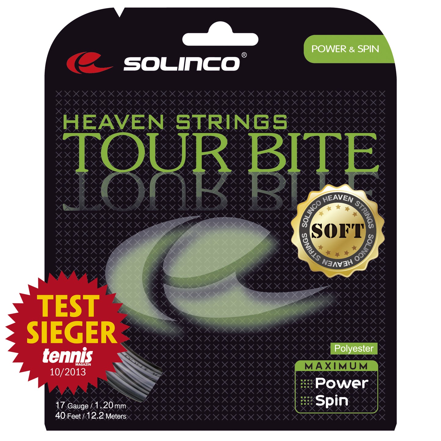 Solinco Tour Bite Soft Set Di Corde 12,2m-Argento Solinco Tour Bite Soft Set Di Corde 12,2m-Argento