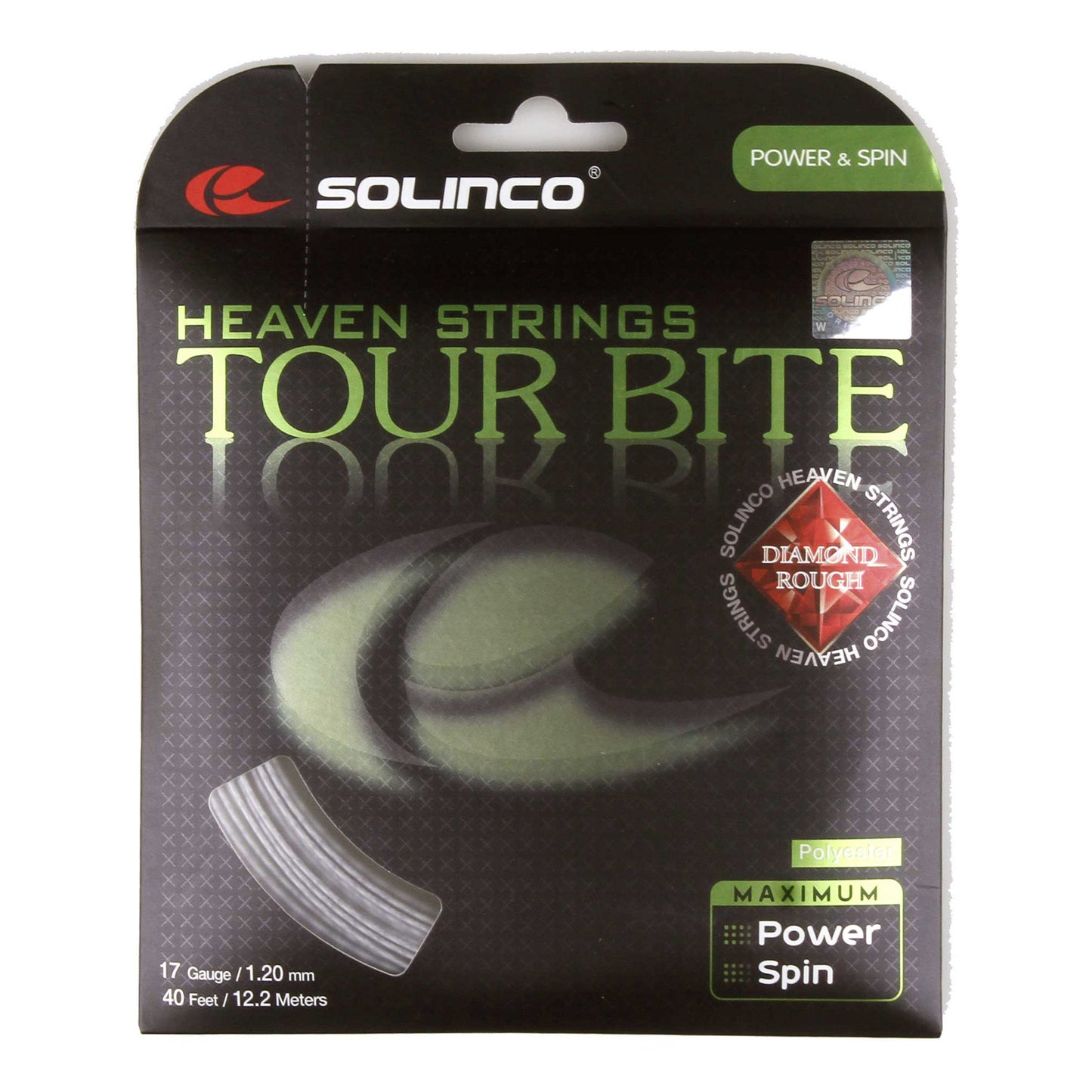 Solinco Tour Bite Diamond Rough Set Di Corde 12,2m-Argento Solinco Tour Bite Diamond Rough Set Di Corde 12,2m-Argento