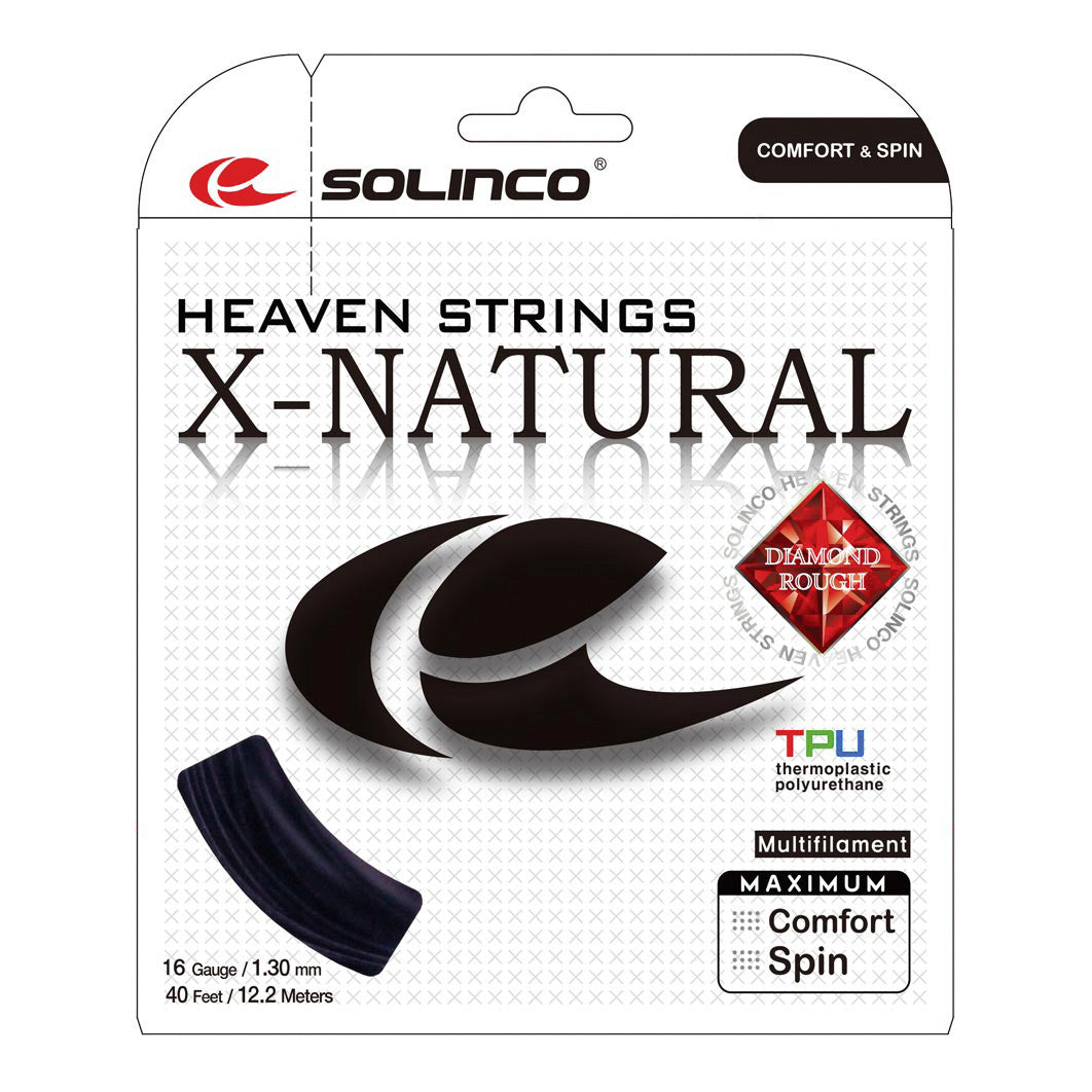 Solinco X-Natural Set Di Corde 12,2m-Nero Solinco X-Natural Set Di Corde 12,2m-Nero