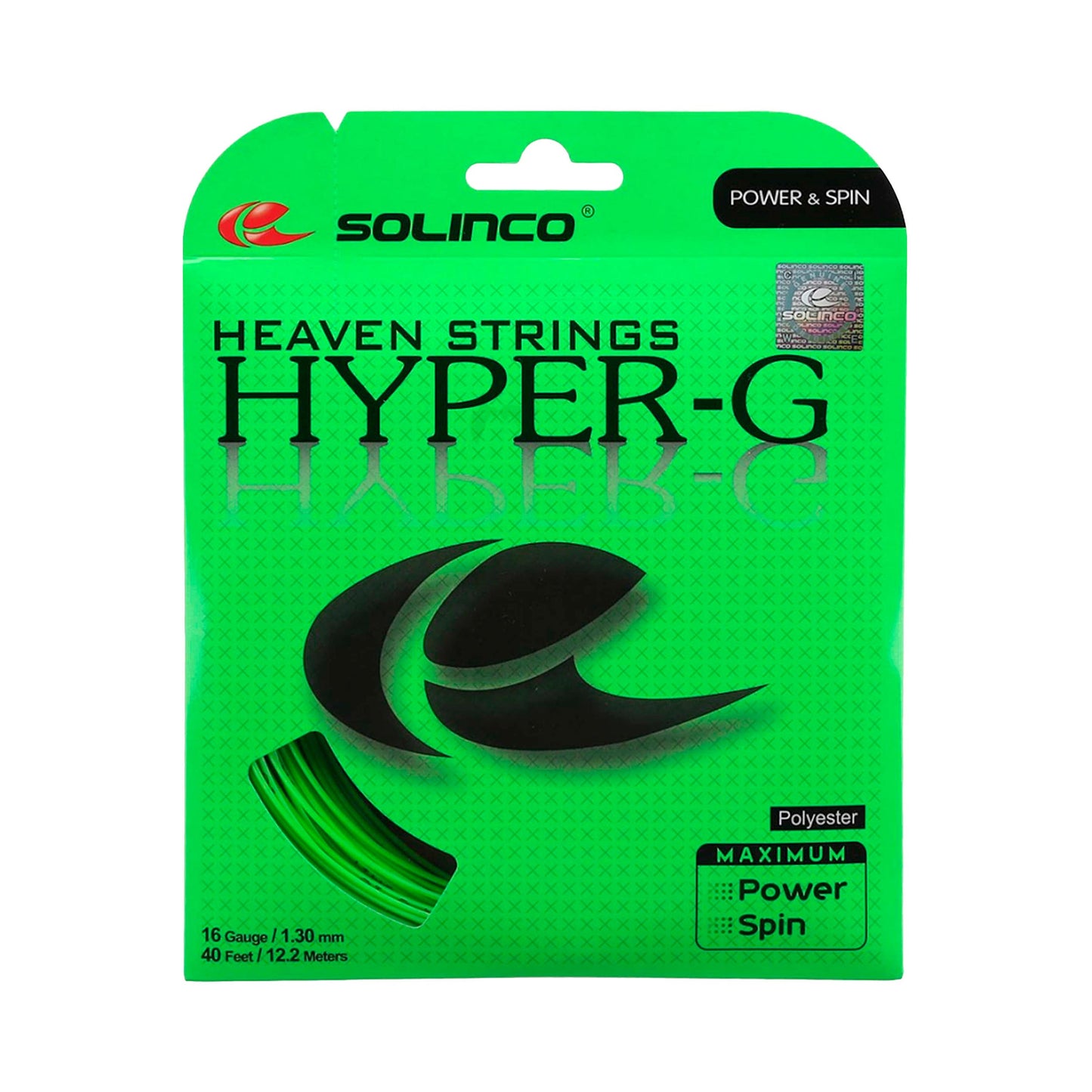 Solinco Hyper-G Set Di Corde 12,2m-Verde Solinco Hyper-G Set Di Corde 12,2m-Verde