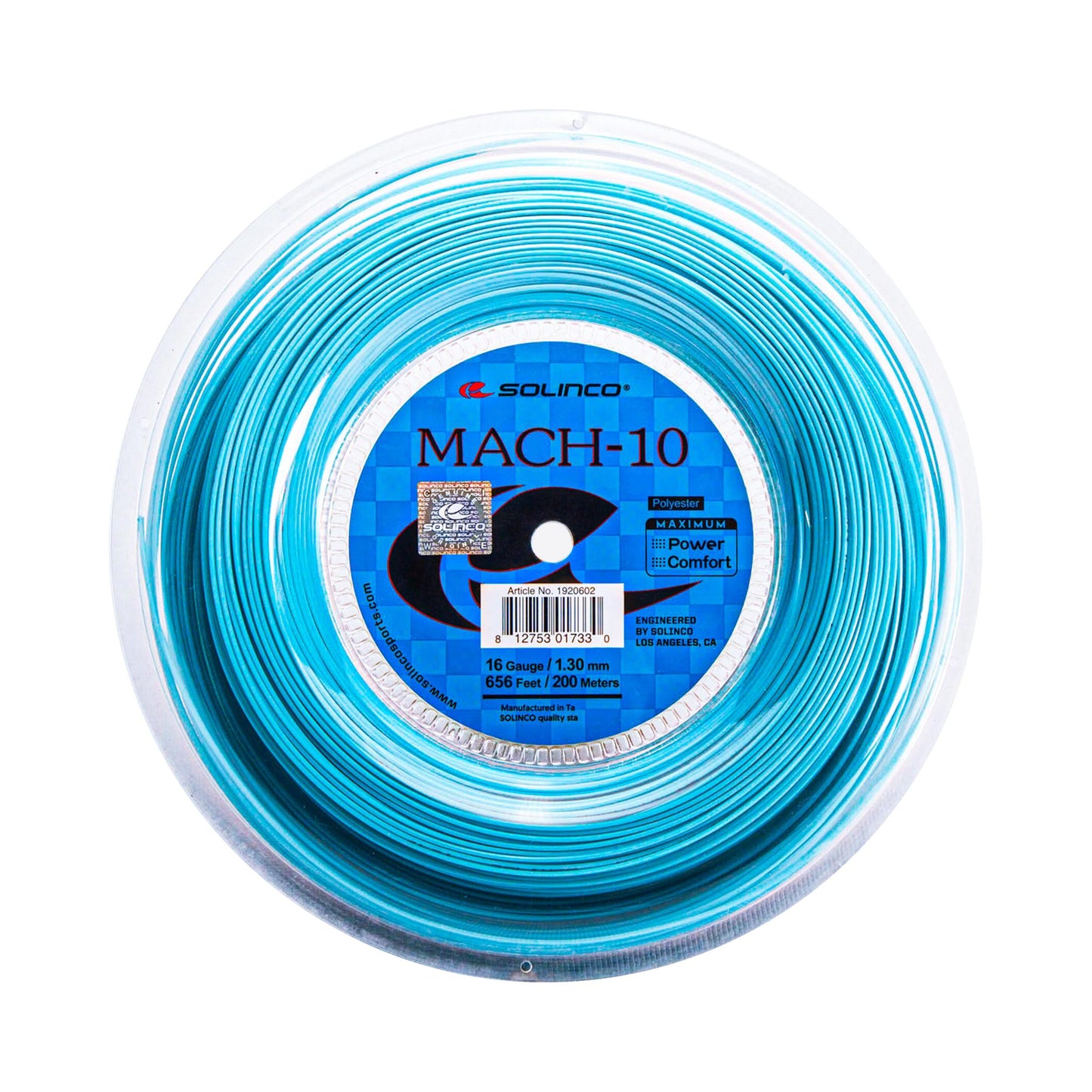 Solinco Mach 10 Rotolo Di Corde 200m-Blu Solinco Mach 10 Rotolo Di Corde 200m-Blu