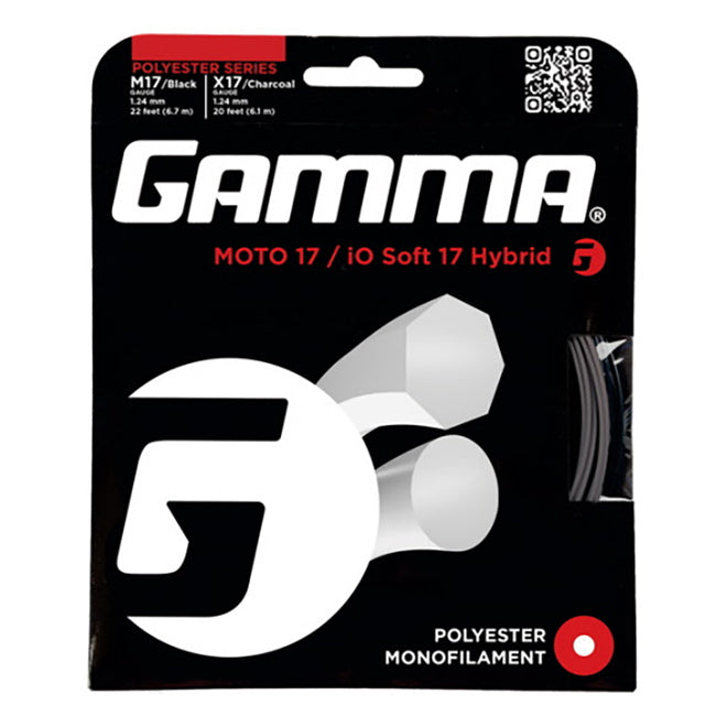 Gamma Moto IO Soft Hybrid Set Di Corde-Nero,Grigio Scuro Gamma Moto IO Soft Hybrid Set Di Corde-Nero,Grigio Scuro