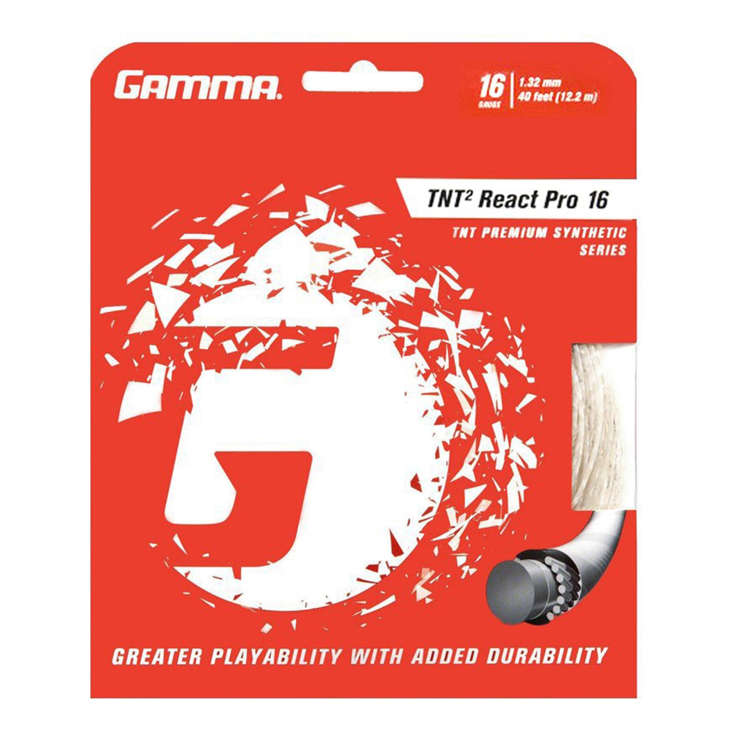 Gamma TNT² React Pro Set Di Corde 12,2m-Bianco Gamma TNT² React Pro Set Di Corde 12,2m-Bianco