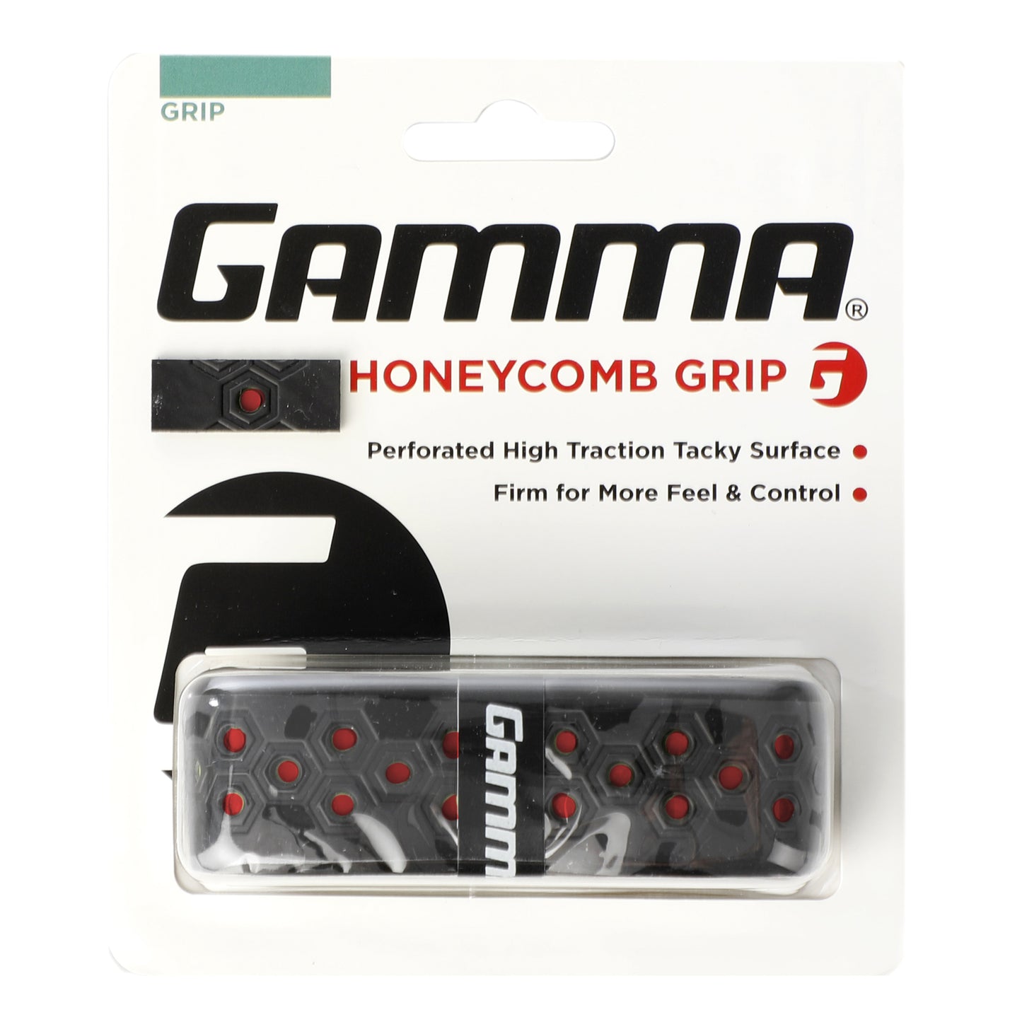 Gamma Honeycomb Cushion Grip Confezione Da 1-Nero,Rosso Gamma Honeycomb Cushion Grip Confezione Da 1-Nero,Rosso