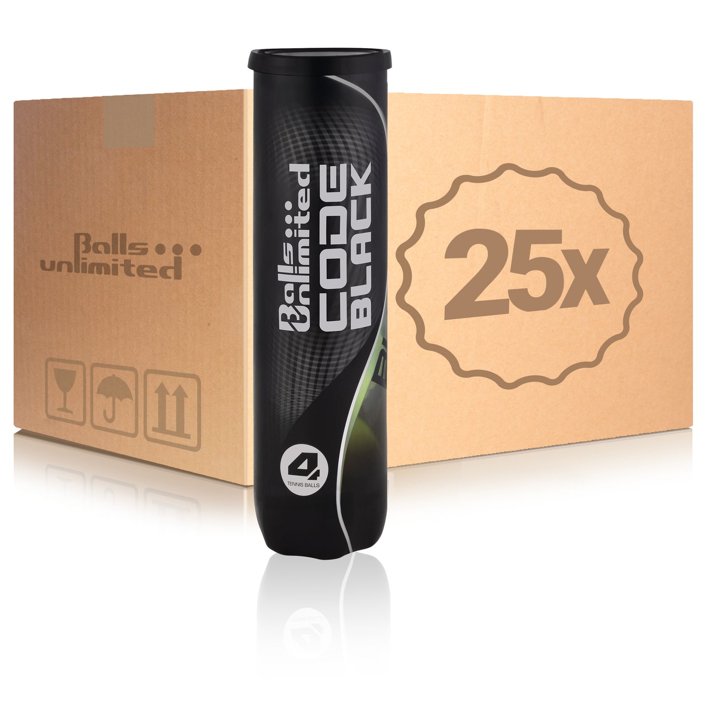 Balls Unlimited 25 tubi da 4 Code Black Balls Unlimited 25 tubi da 4 Code Black