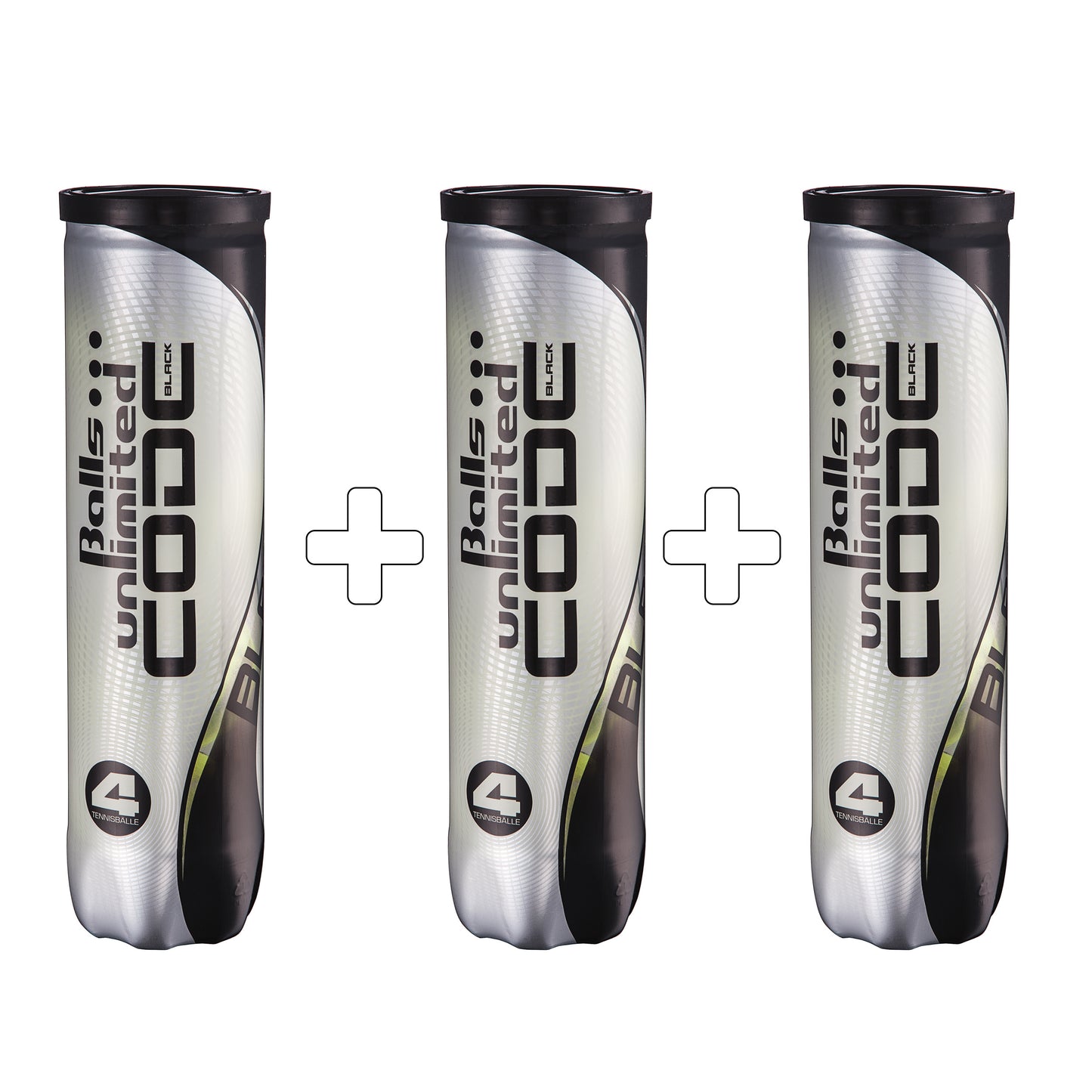 Balls Unlimited Tubo da 4 3x Code Black Balls Unlimited Tubo da 4 3x Code Black