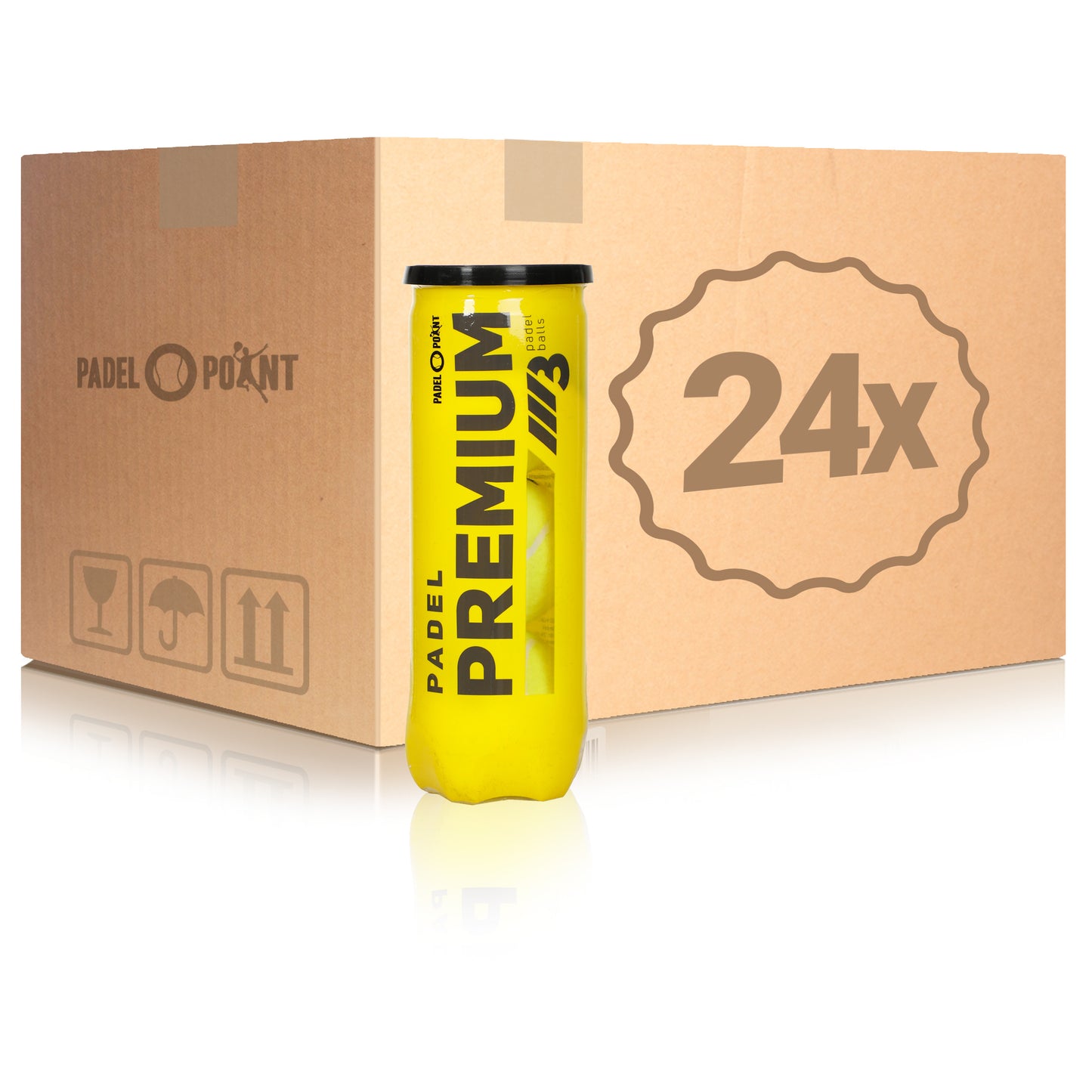 Padel-Point 24 tubi da 3 Premium Ball Nel cartone Padel-Point 24 tubi da 3 Premium Ball Nel cartone